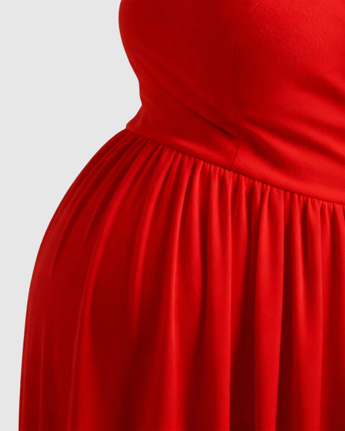 Off-Shoulder Flowing Maternity Photoshoot Gown