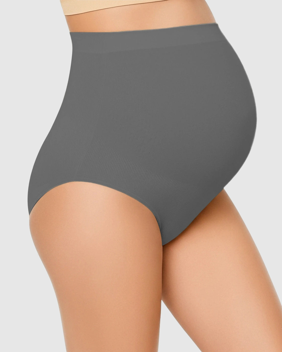 High-Waist Seamless Belly-Support Maternity Underwear