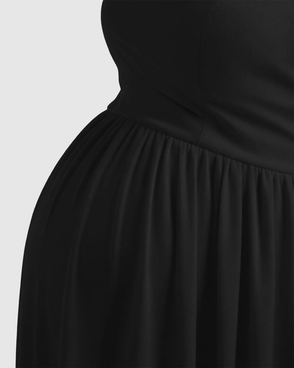 Off-Shoulder Flowing Maternity Photoshoot Gown