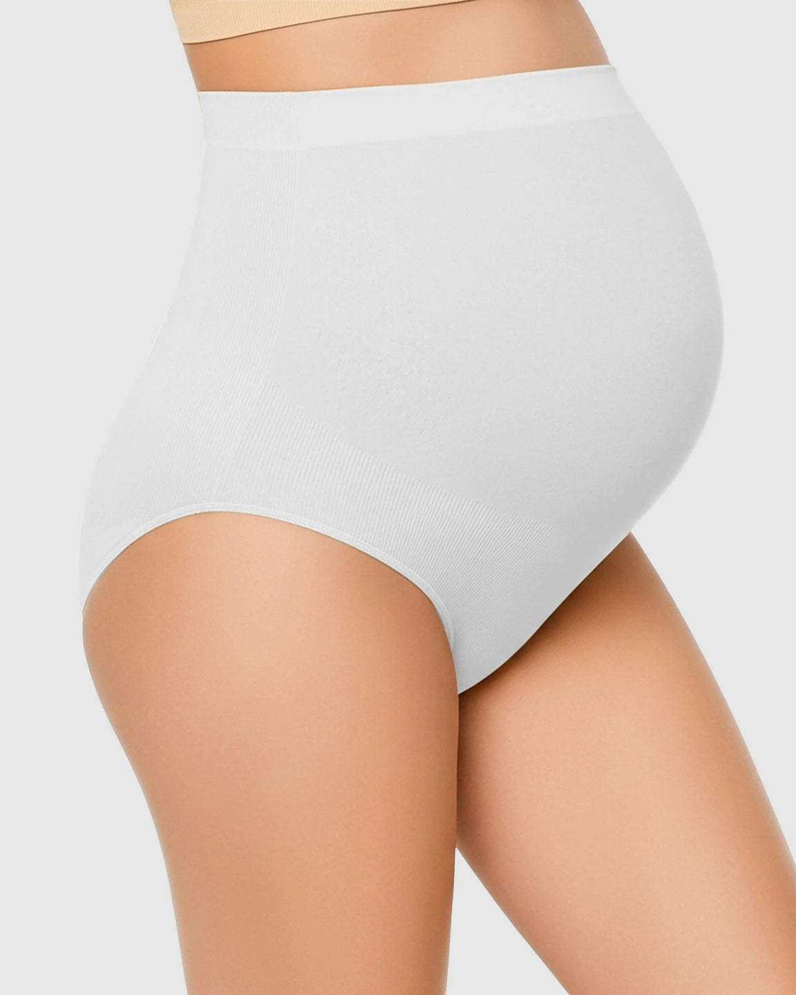 High-Waist Seamless Belly-Support Maternity Underwear