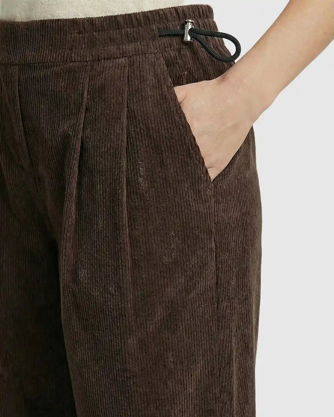 Adjustable Drawstring Loose-Fit Maternity Pants