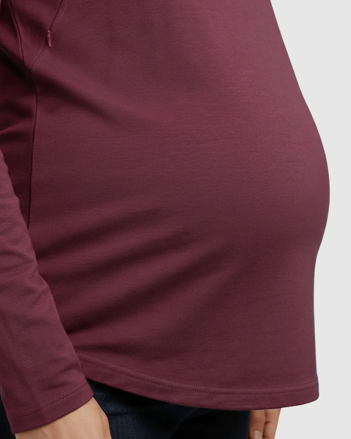 Side-Zip Nursing Access Everyday Maternity Top