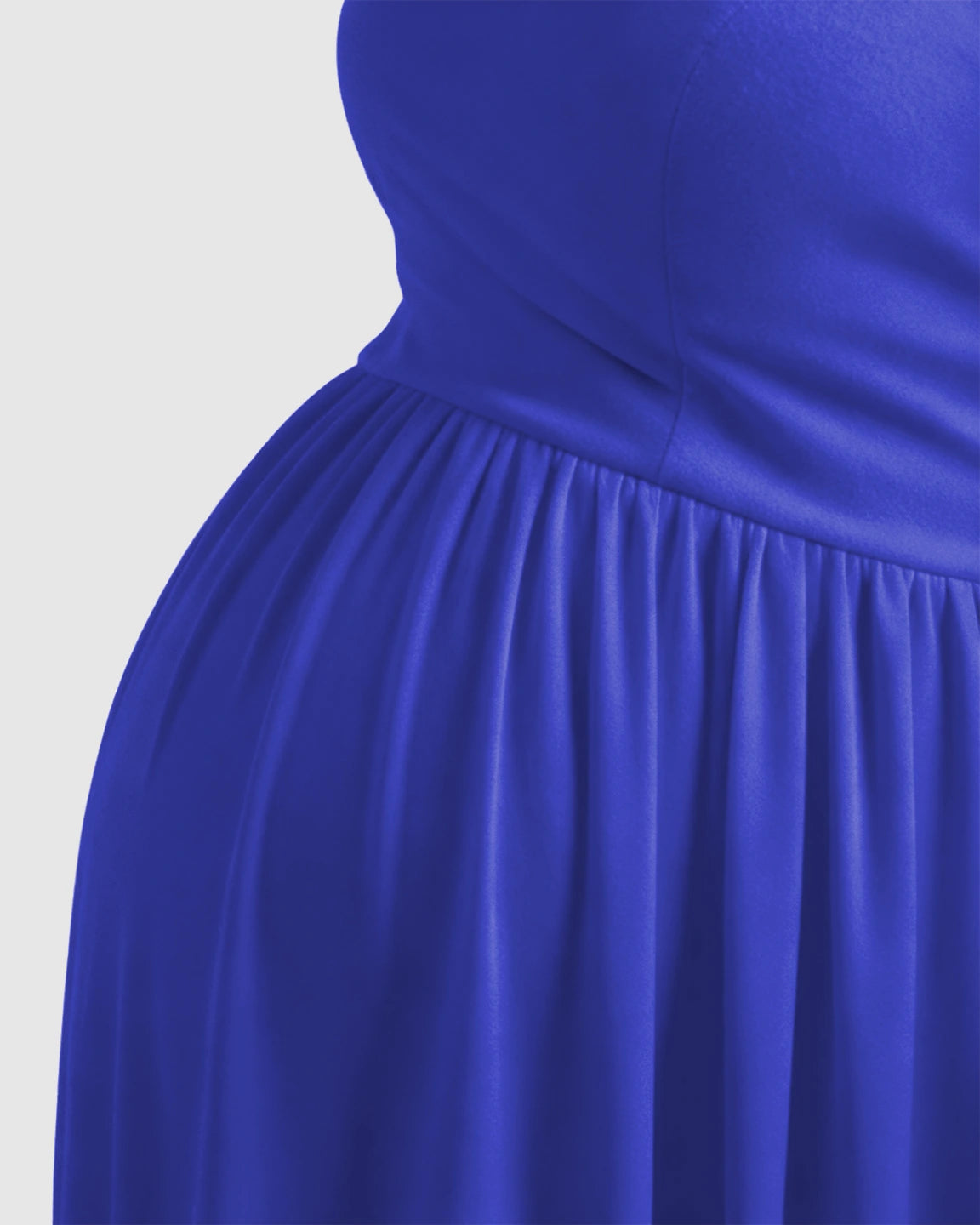 Off-Shoulder Flowing Maternity Photoshoot Gown