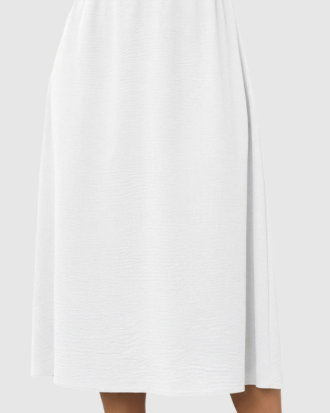 Tie-Knot Front Swing Silhouette Maternity Midi Dress