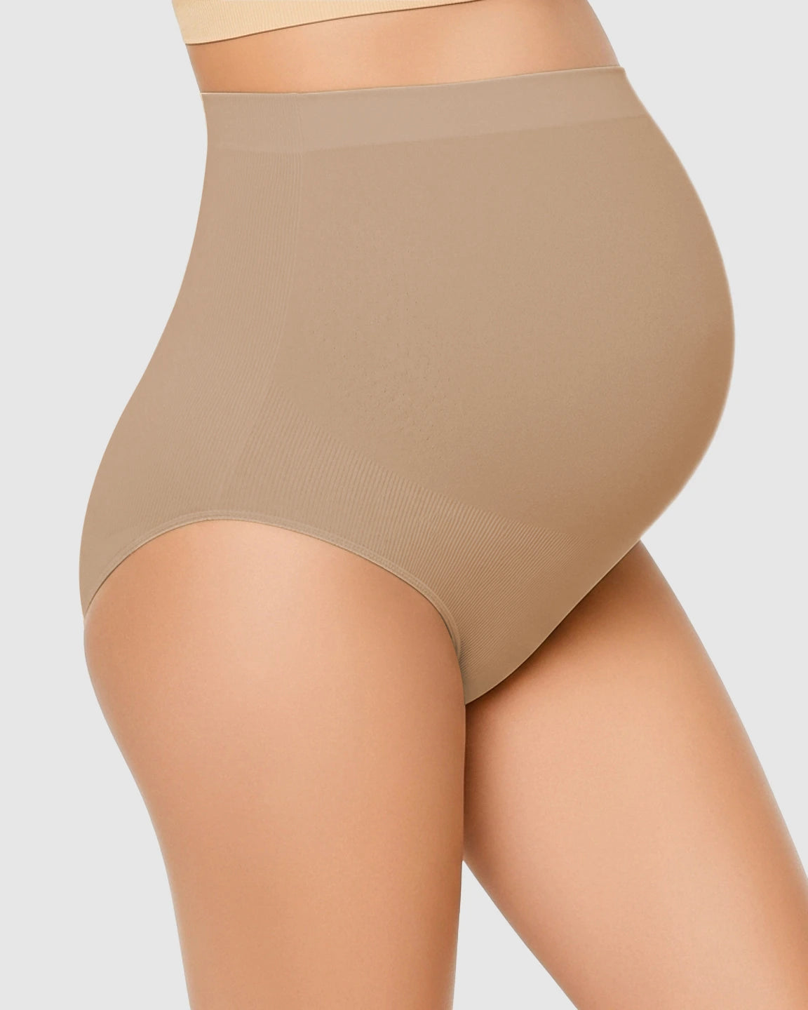 High-Waist Seamless Belly-Support Maternity Underwear