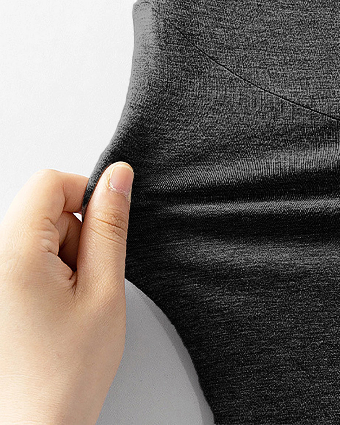 Elastic High-Waist Seven-Point Maternity Pants