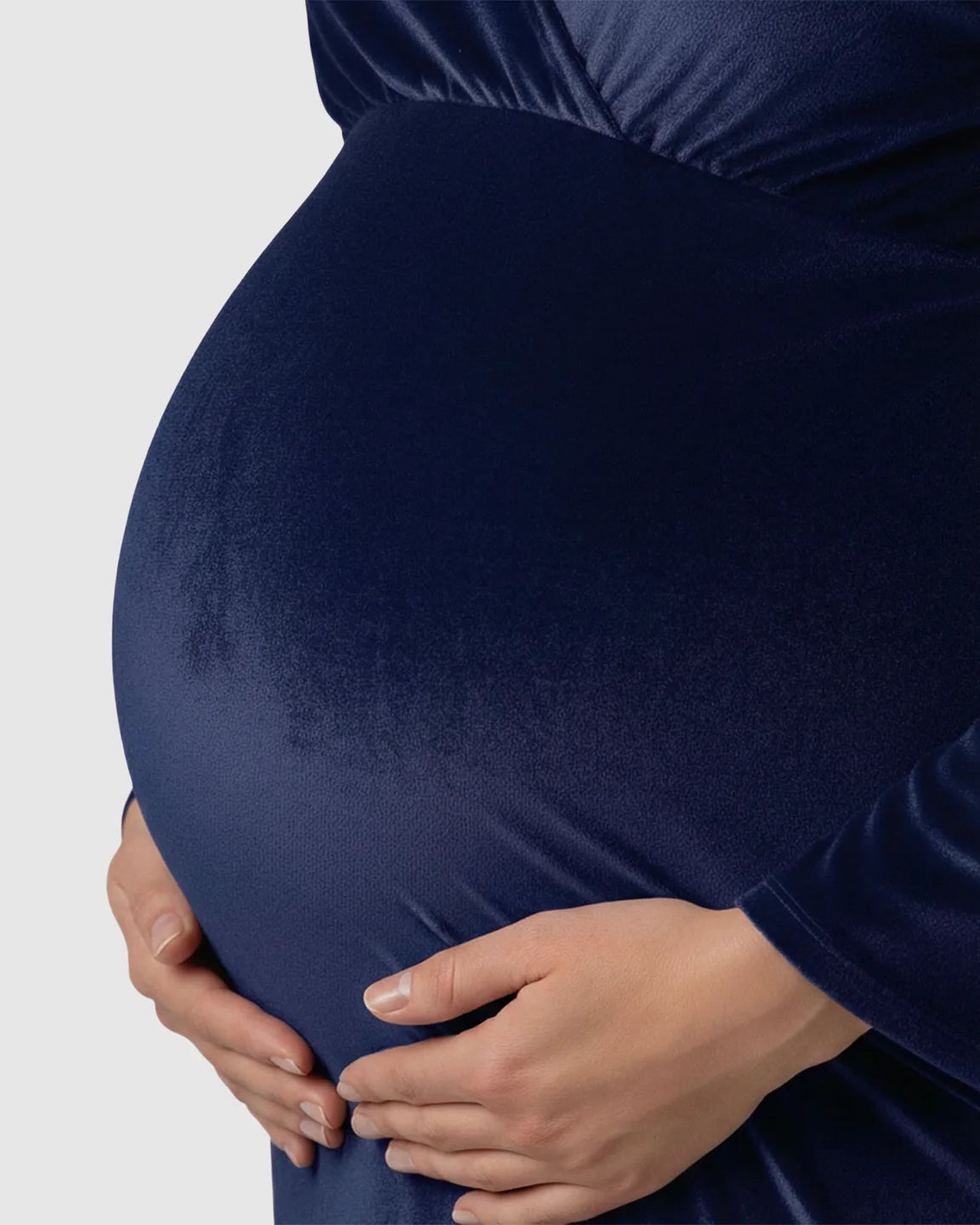 Velvet Mermaid Fit Maternity Gown