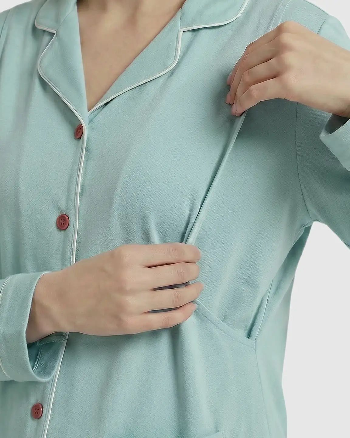Lift-Up Flap Nursing Access Minimalist Maternity Sleepwear