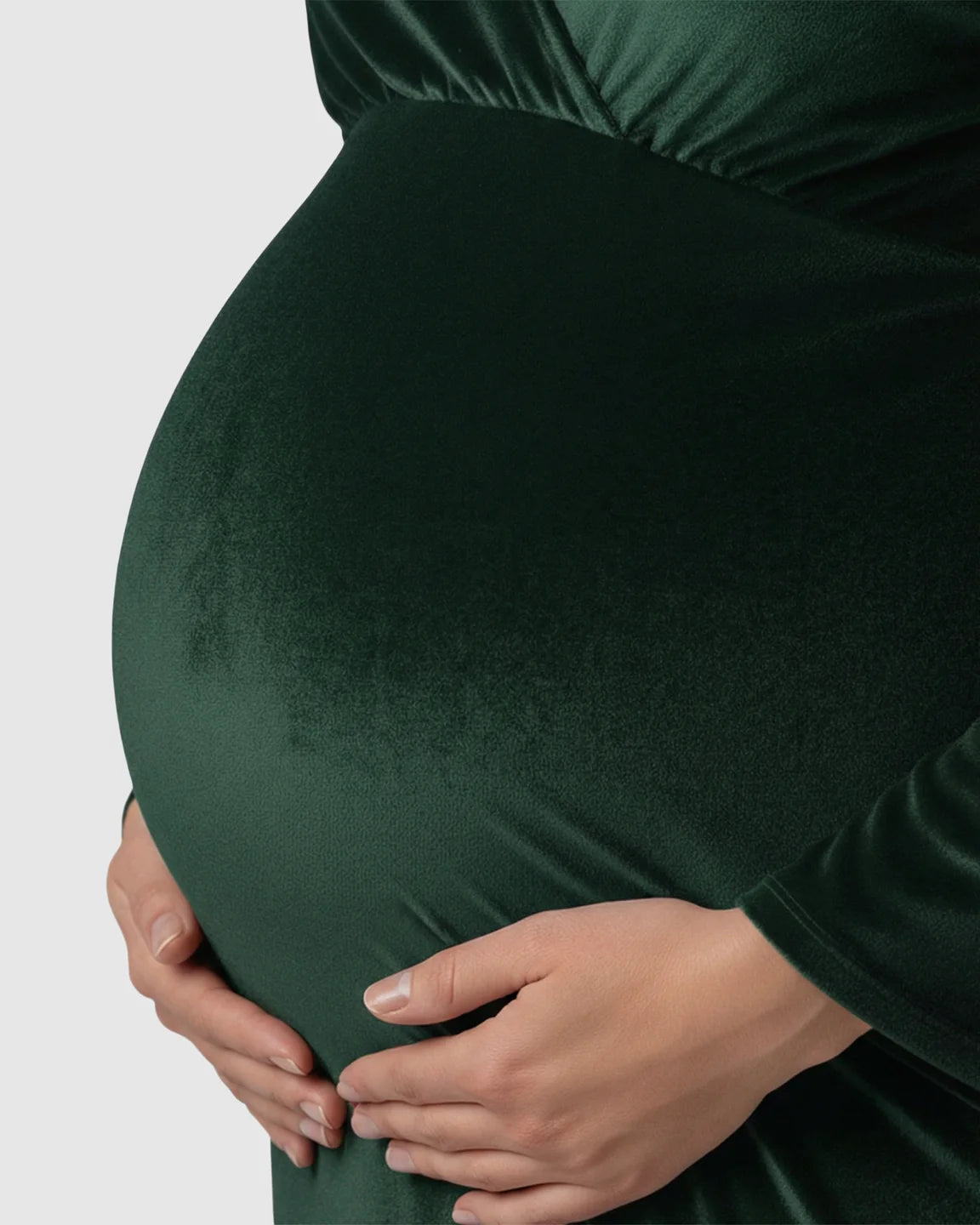 Velvet Mermaid Fit Maternity Gown