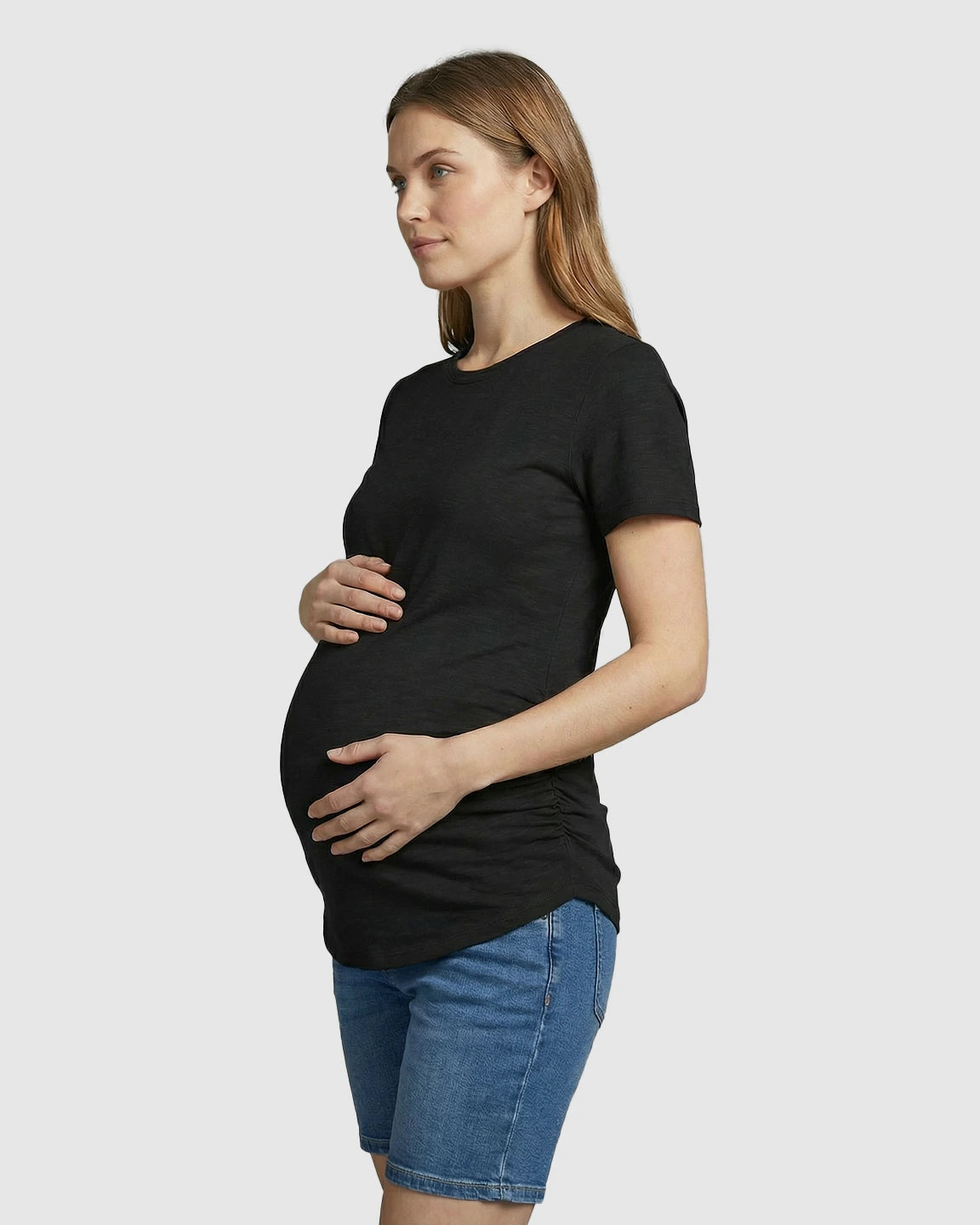 Side Ruched Everyday Maternity T-Shirt
