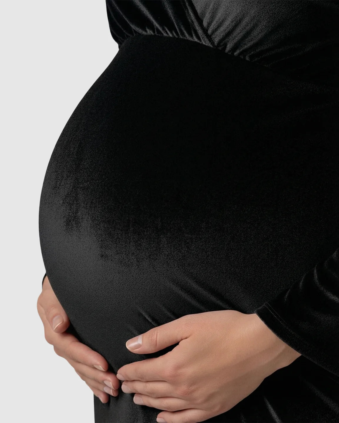 Velvet Mermaid Fit Maternity Gown