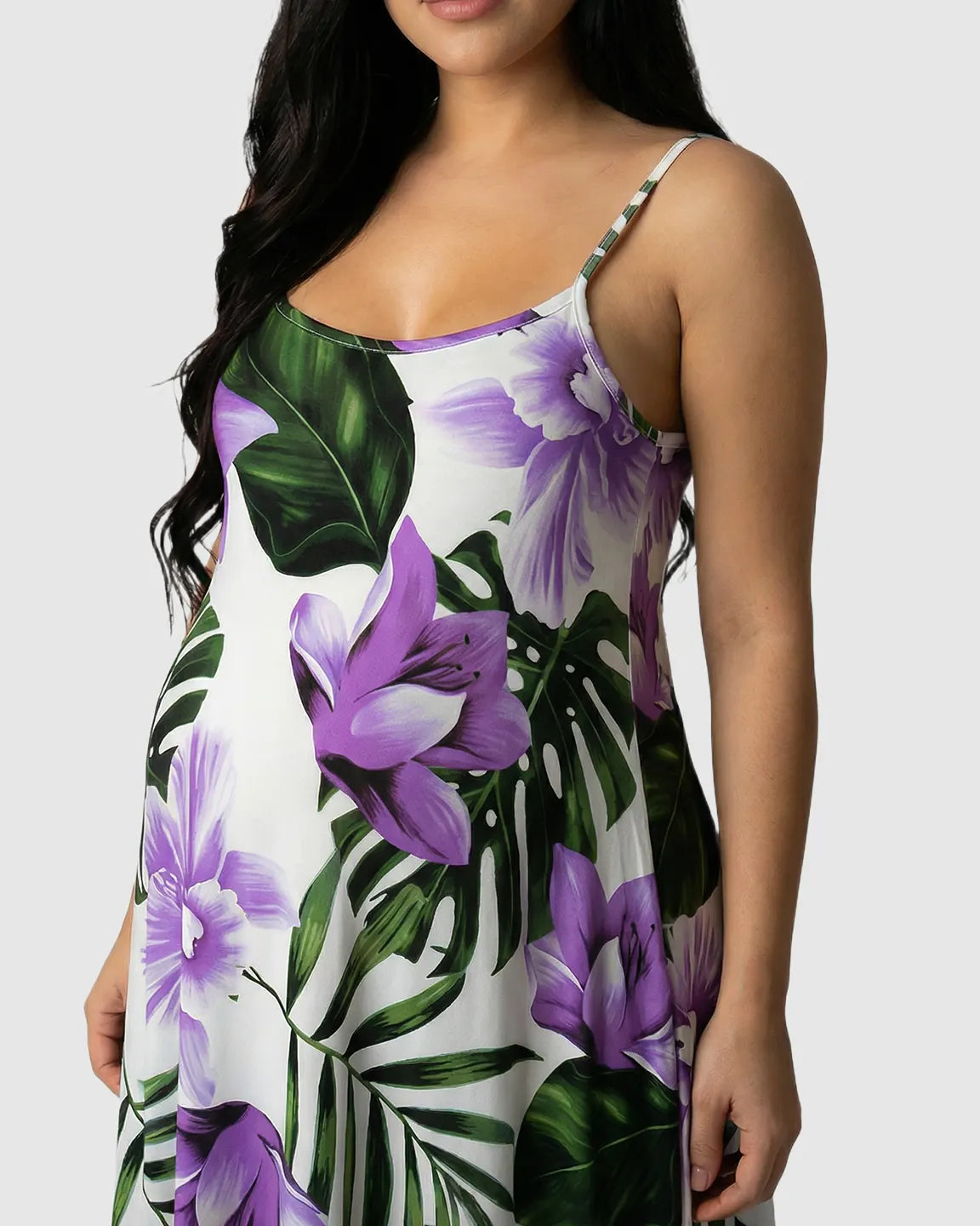 Spaghetti Strap Casual Maternity Maxi Dress