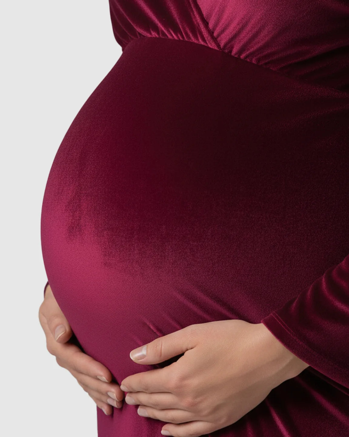 Velvet Mermaid Fit Maternity Gown