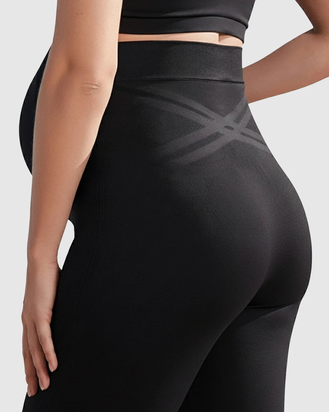High-Waist Seamless Maternity Leggings