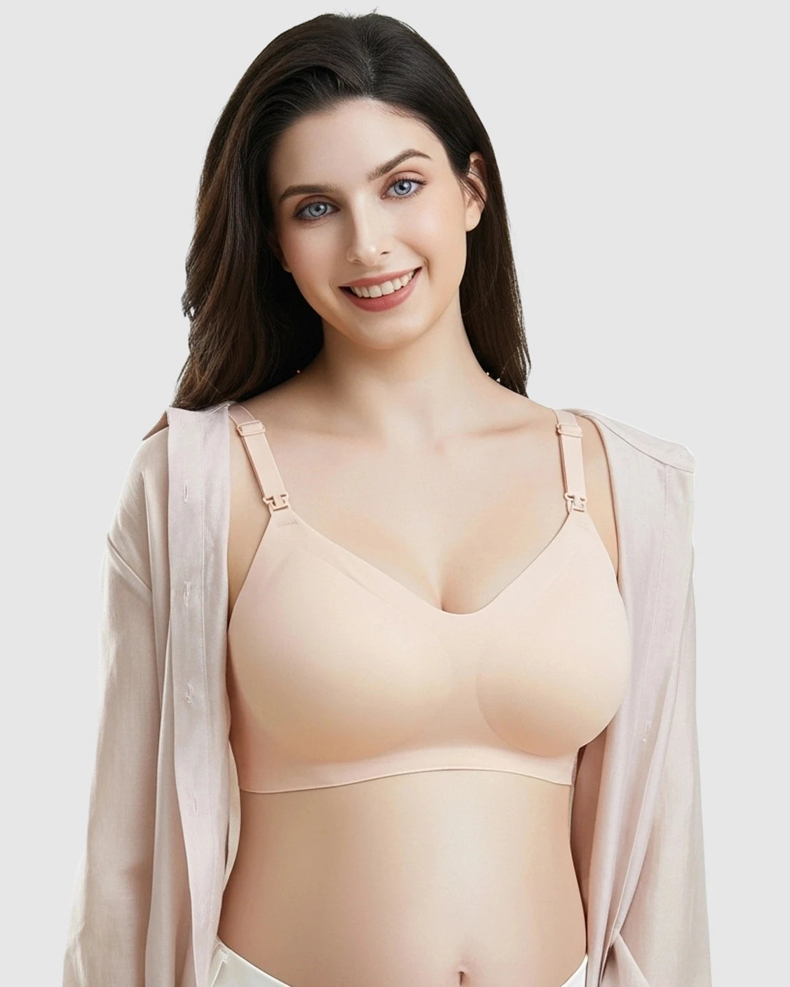 Wireless Front-Open Seamless Nursing Bra