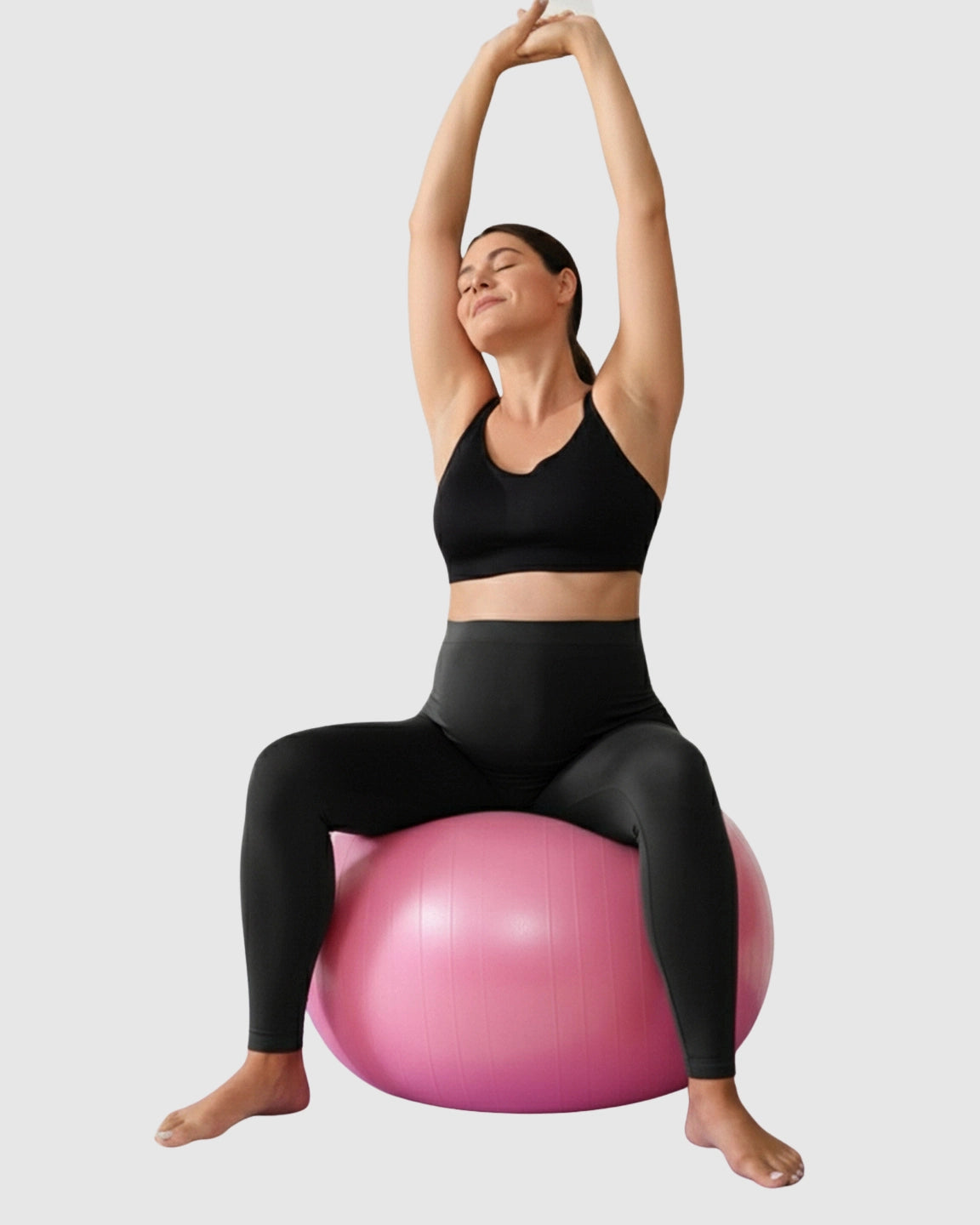 High-Waist Seamless Maternity Leggings