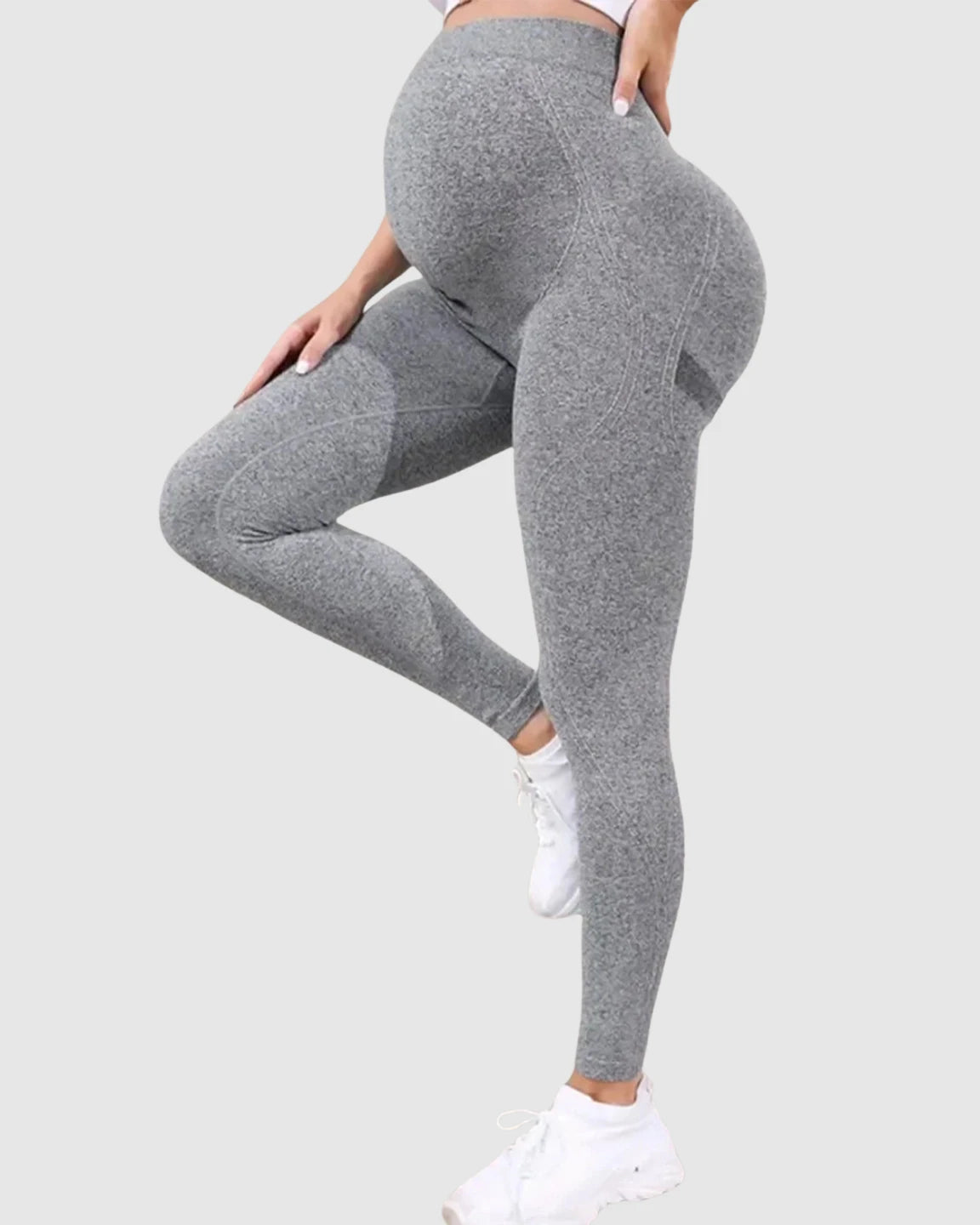 Belly-Support Sculpting Maternity Activewear Leggings