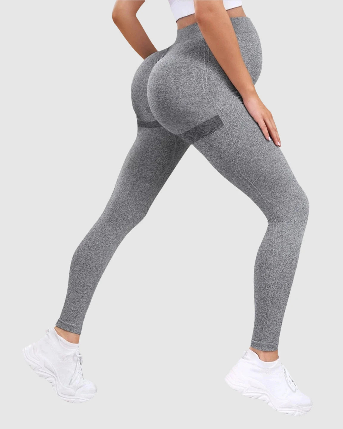 Belly-Support Sculpting Maternity Activewear Leggings