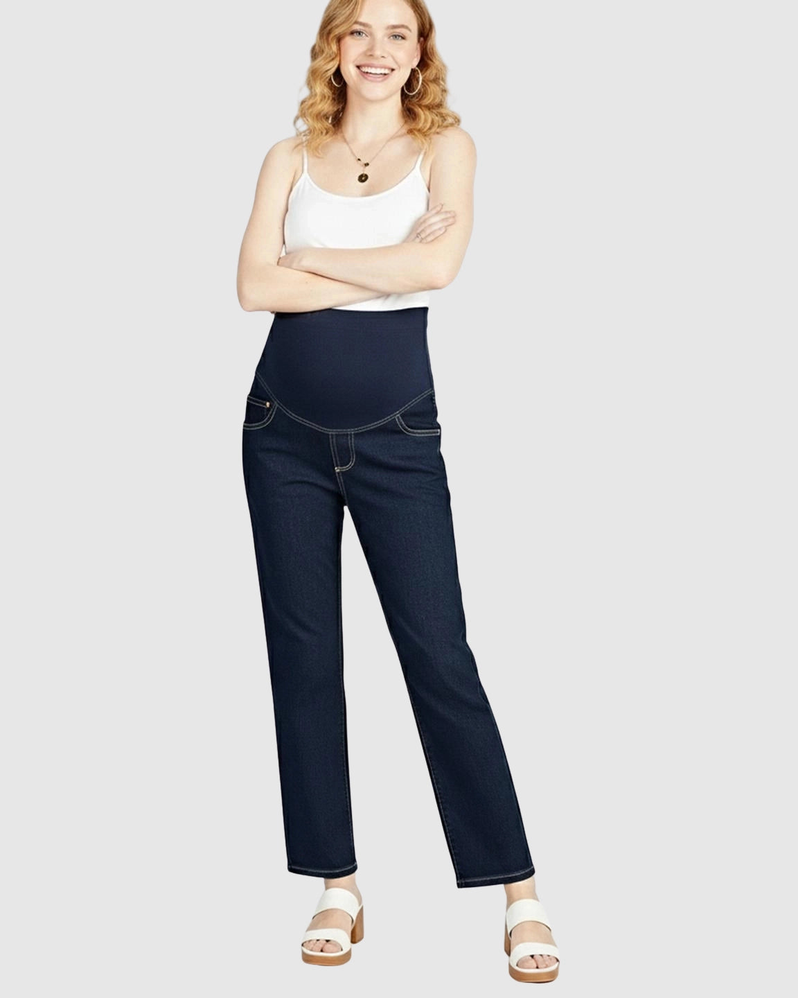 Flared Leg Comfort Fit Maternity Jeans