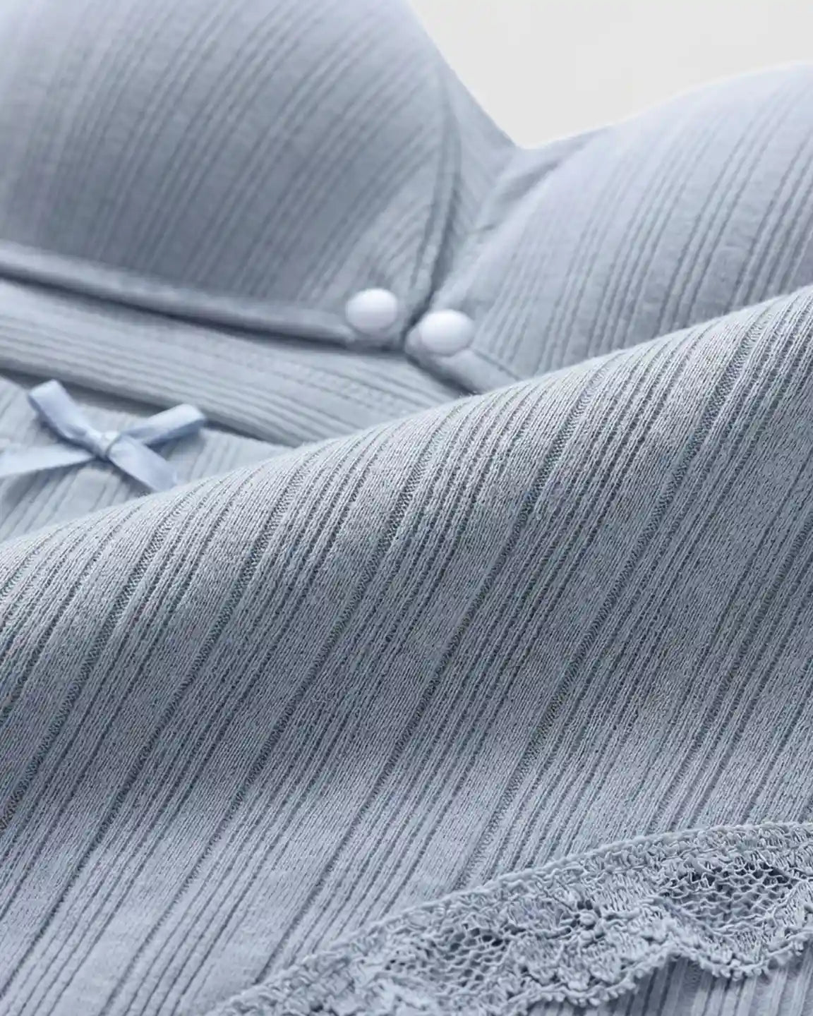 Wire-Free Breathable High-Waist Maternity Nursing Bra & Panty Set