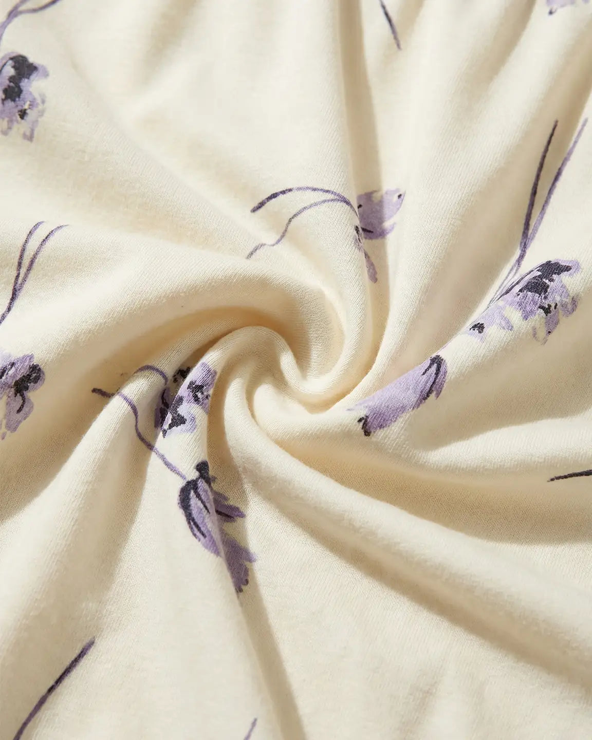 Lavender Floral Built-In Bra Maternity Cami Nightdress