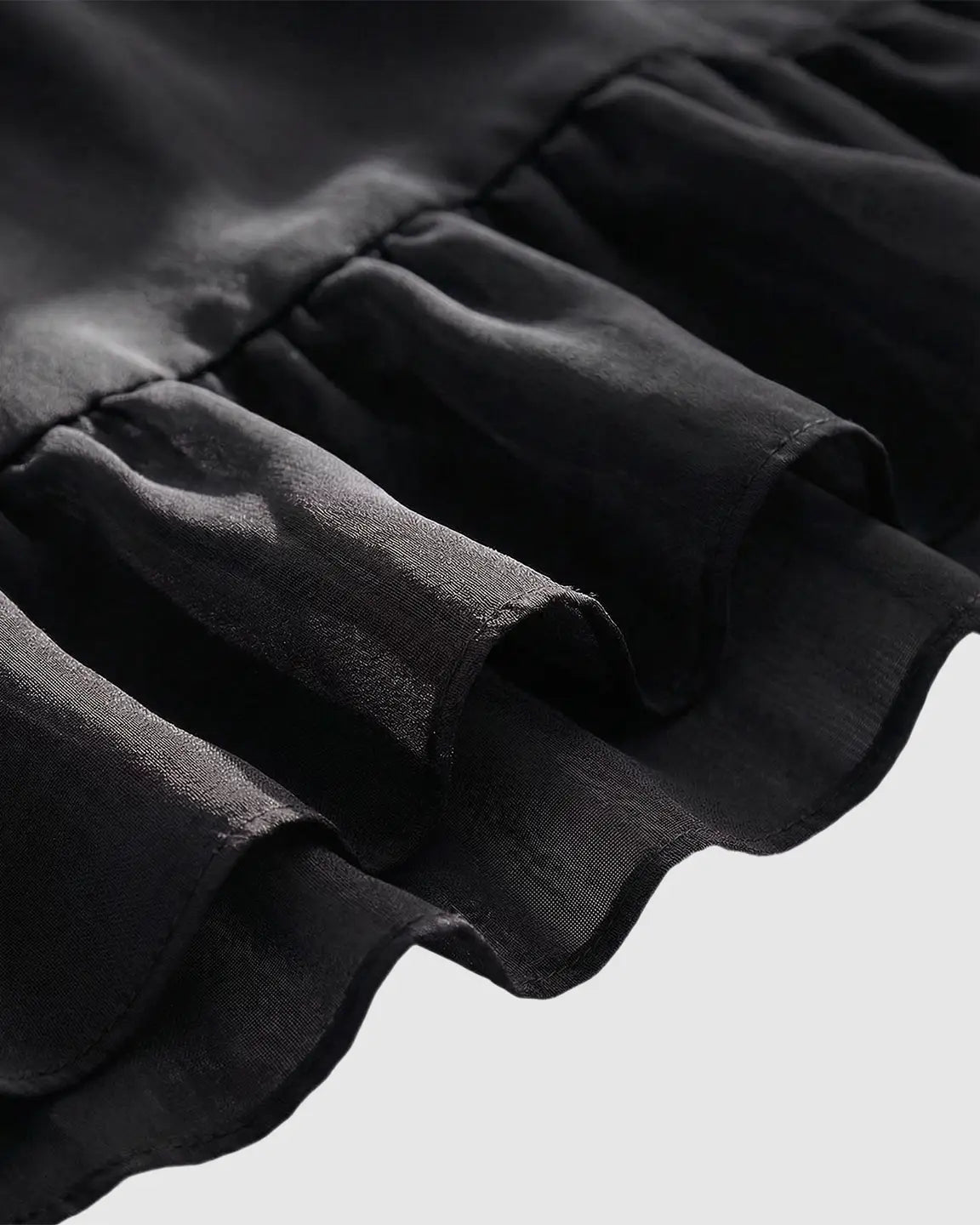 Smocked Square Neck Ruffled Hem Maternity Maxi Dress