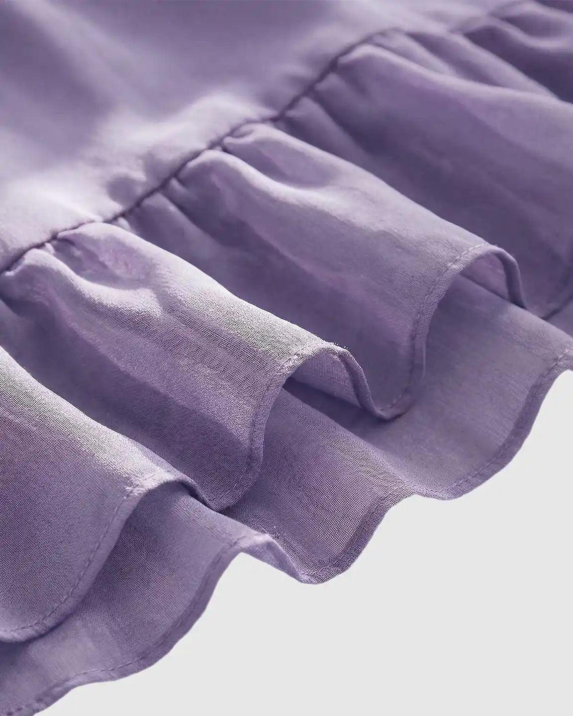 Smocked Square Neck Ruffled Hem Maternity Maxi Dress