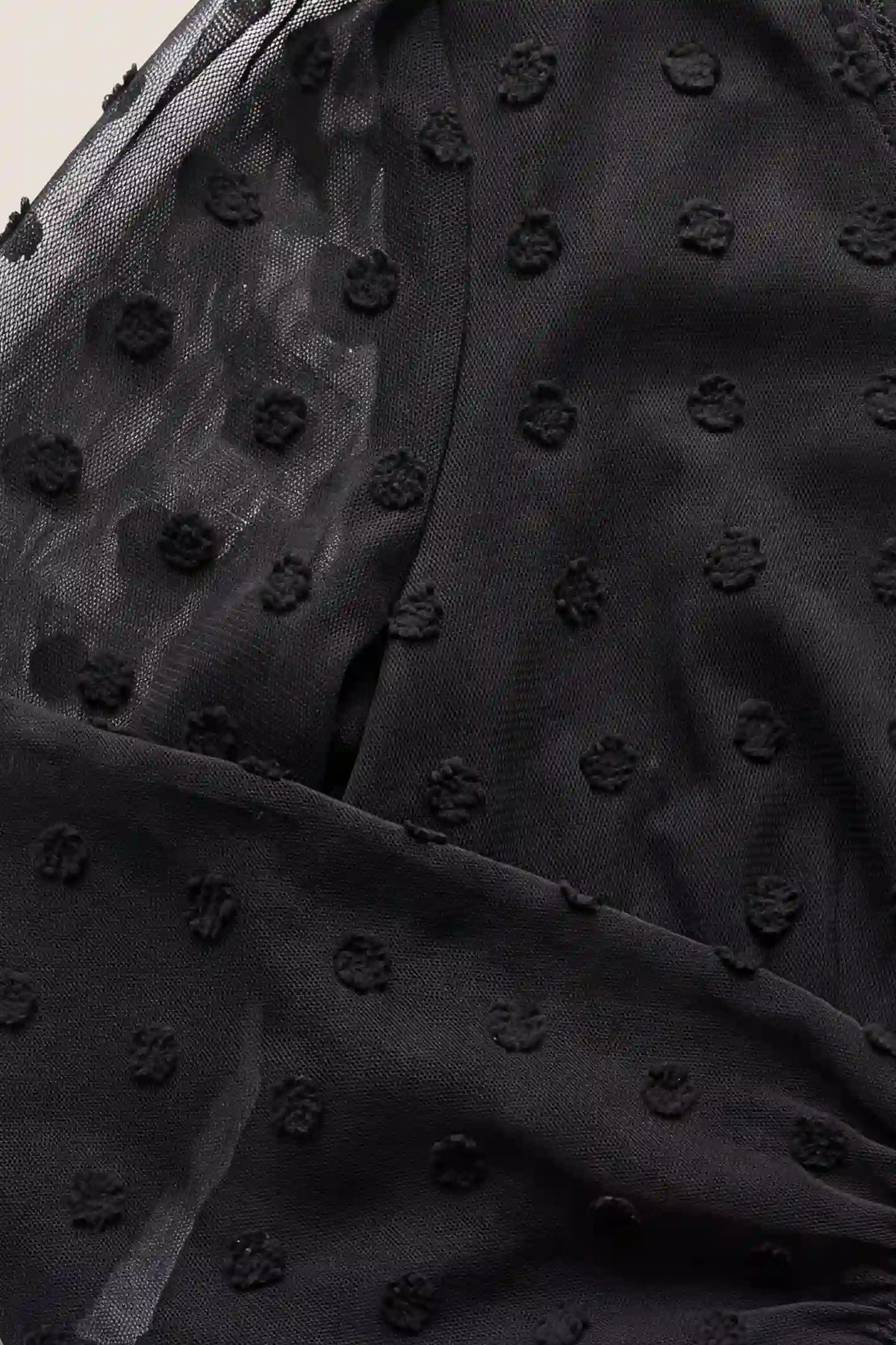 Swiss Dot Sheer Empire Waist Maternity Top