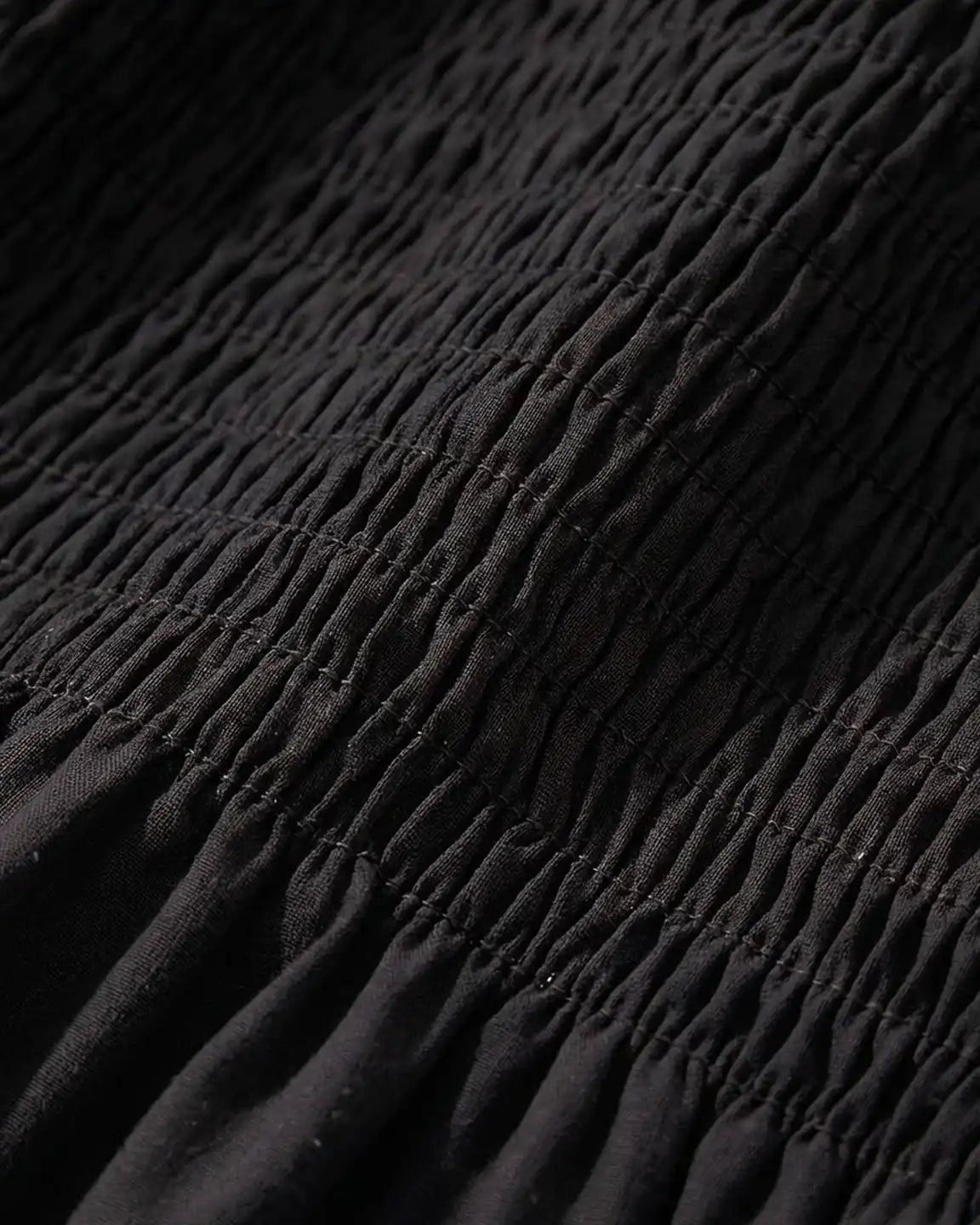 Flared Sleeve Smocked Babydoll Maternity Dress