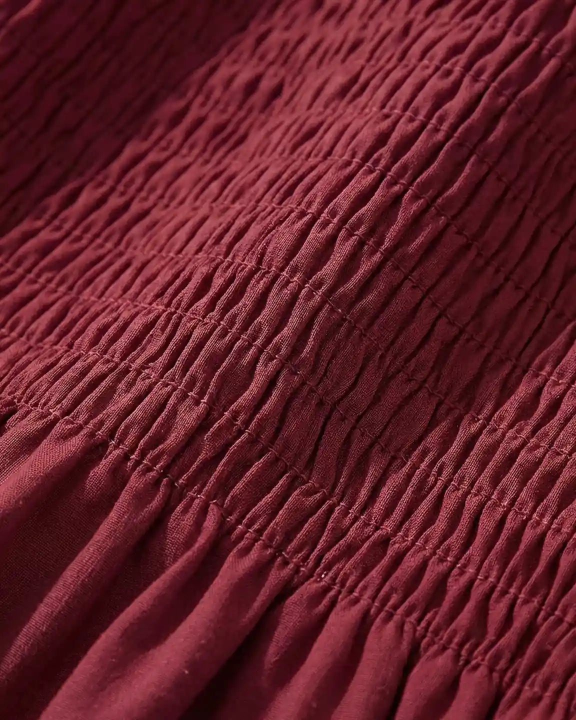 Flared Sleeve Smocked Babydoll Maternity Dress