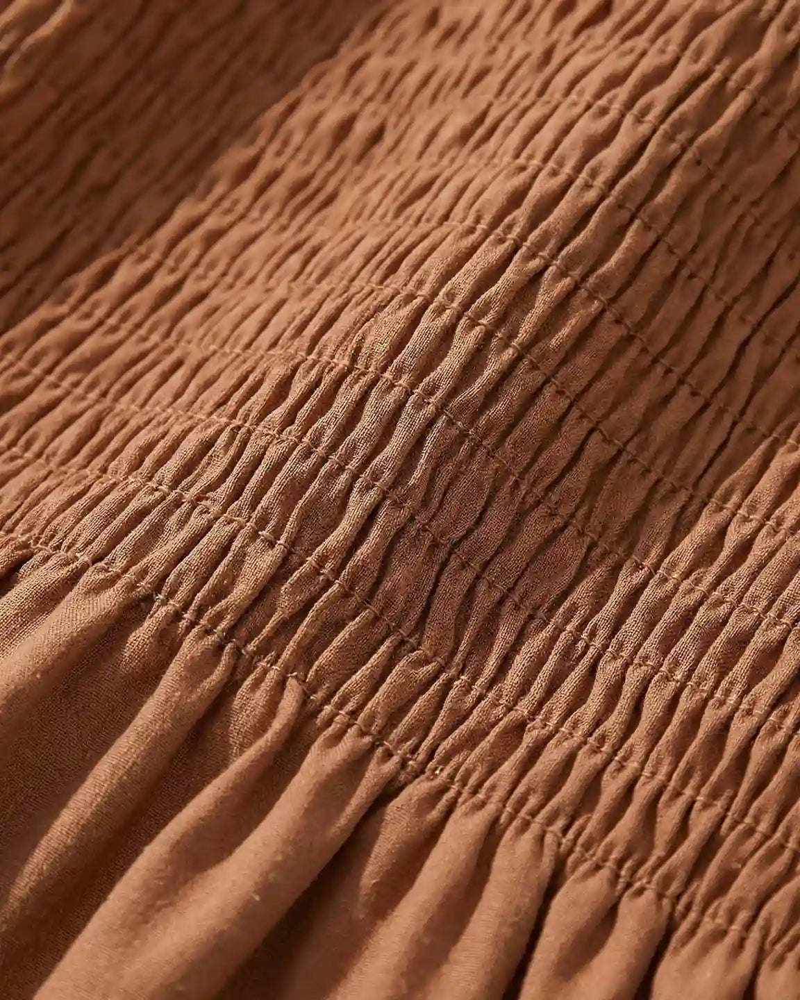 Flared Sleeve Smocked Babydoll Maternity Dress