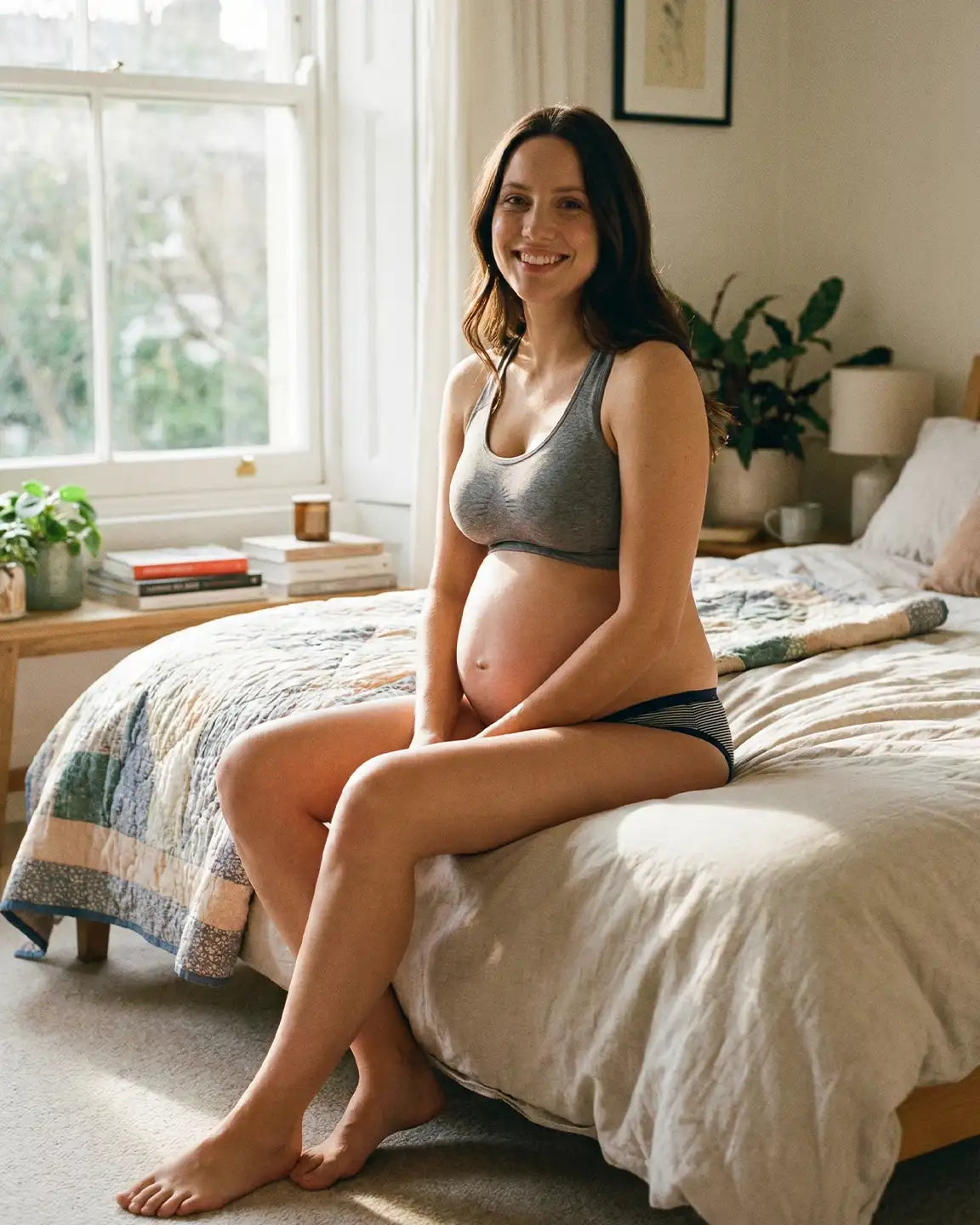 Pure Cotton V-Shaped Maternity Briefs
