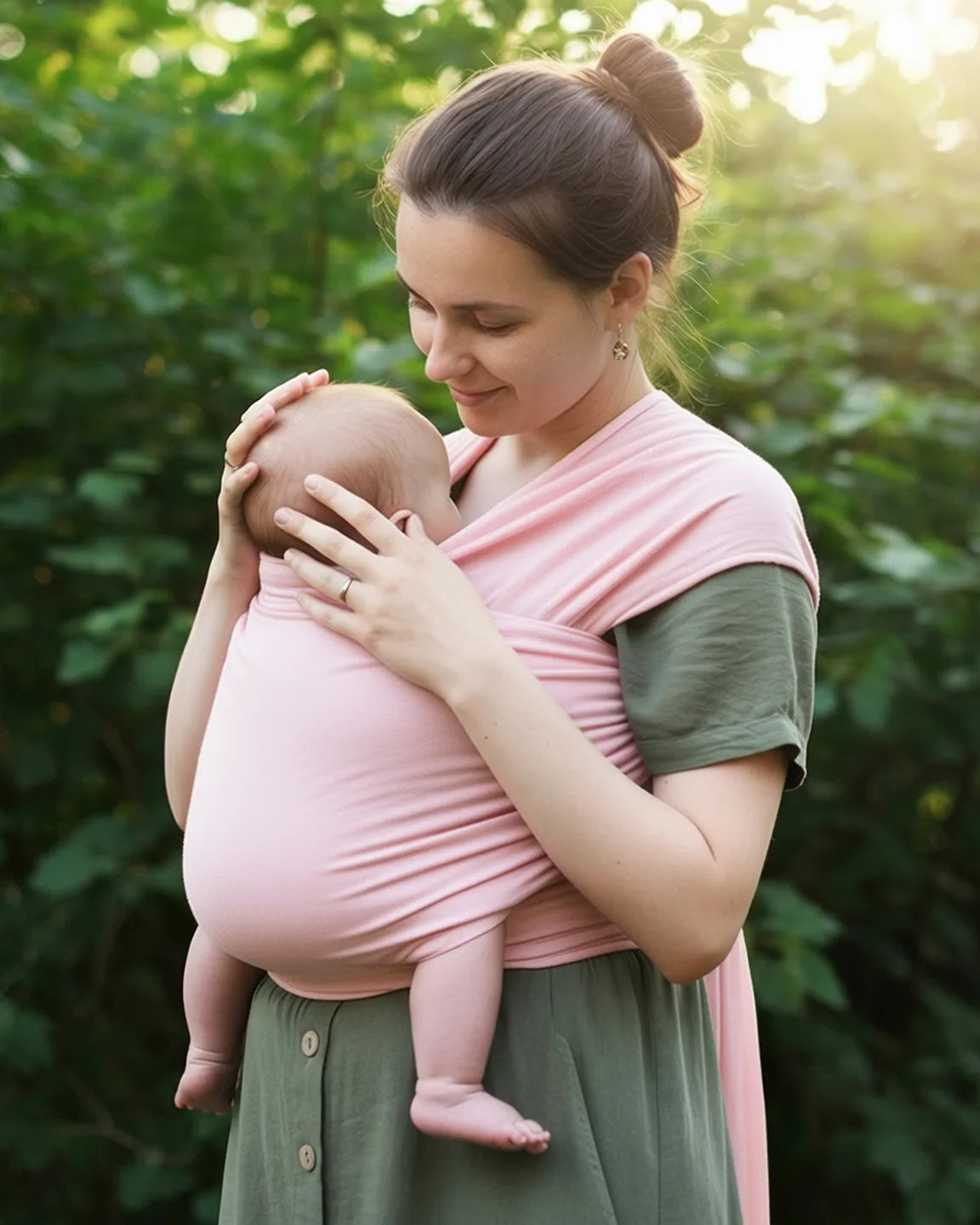Skin-to-Skin Adjustable Baby Wrap Carrier