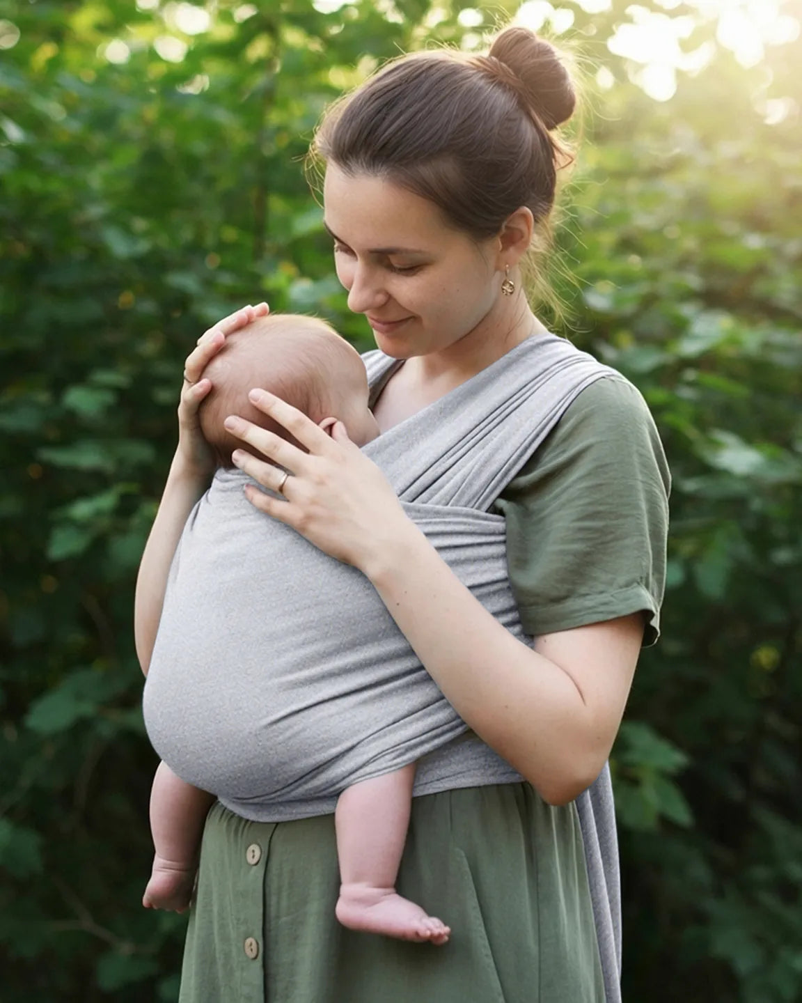 Skin-to-Skin Adjustable Baby Wrap Carrier