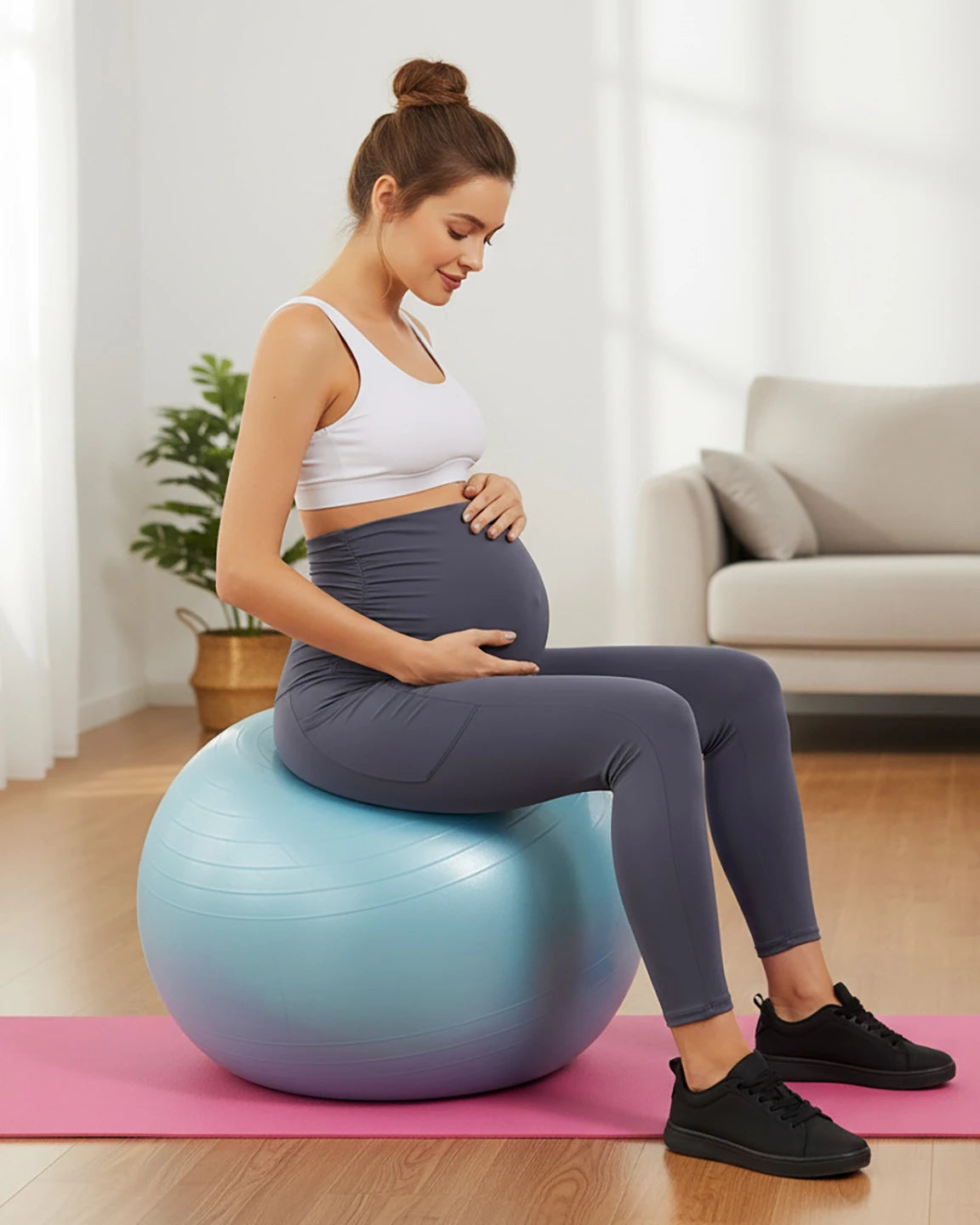 High-Elastic Support Activewear Maternity Leggings