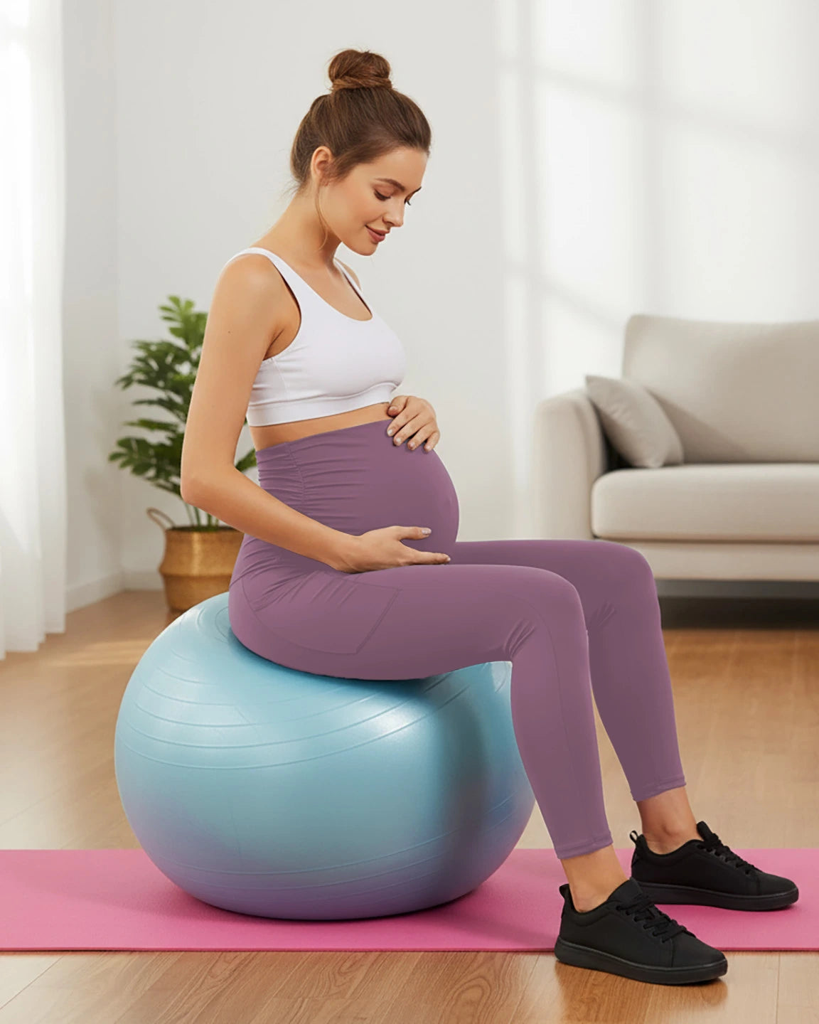High-Elastic Support Activewear Maternity Leggings