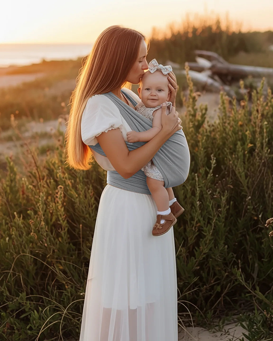 Skin-to-Skin Adjustable Baby Wrap Carrier