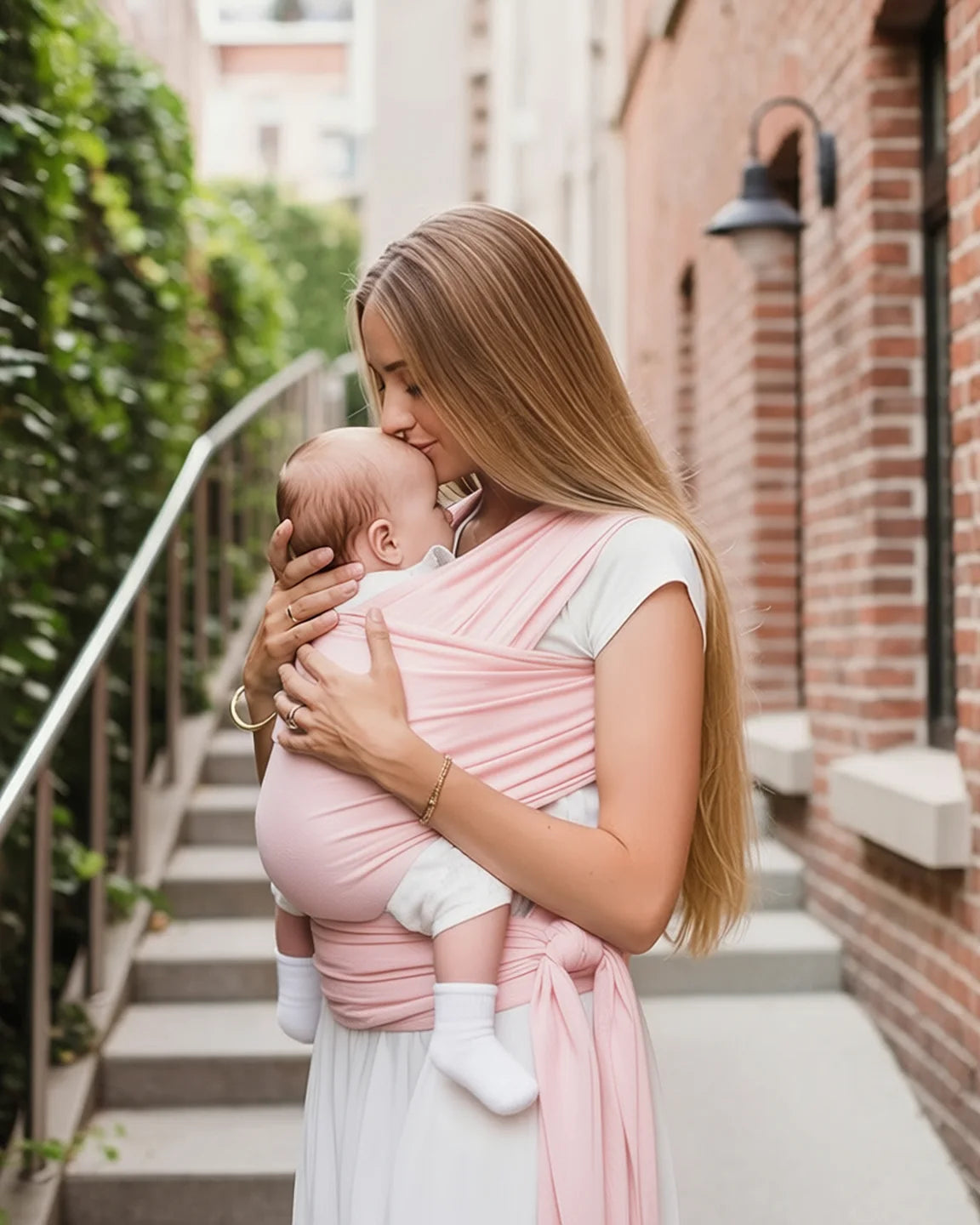 Skin-to-Skin Adjustable Baby Wrap Carrier