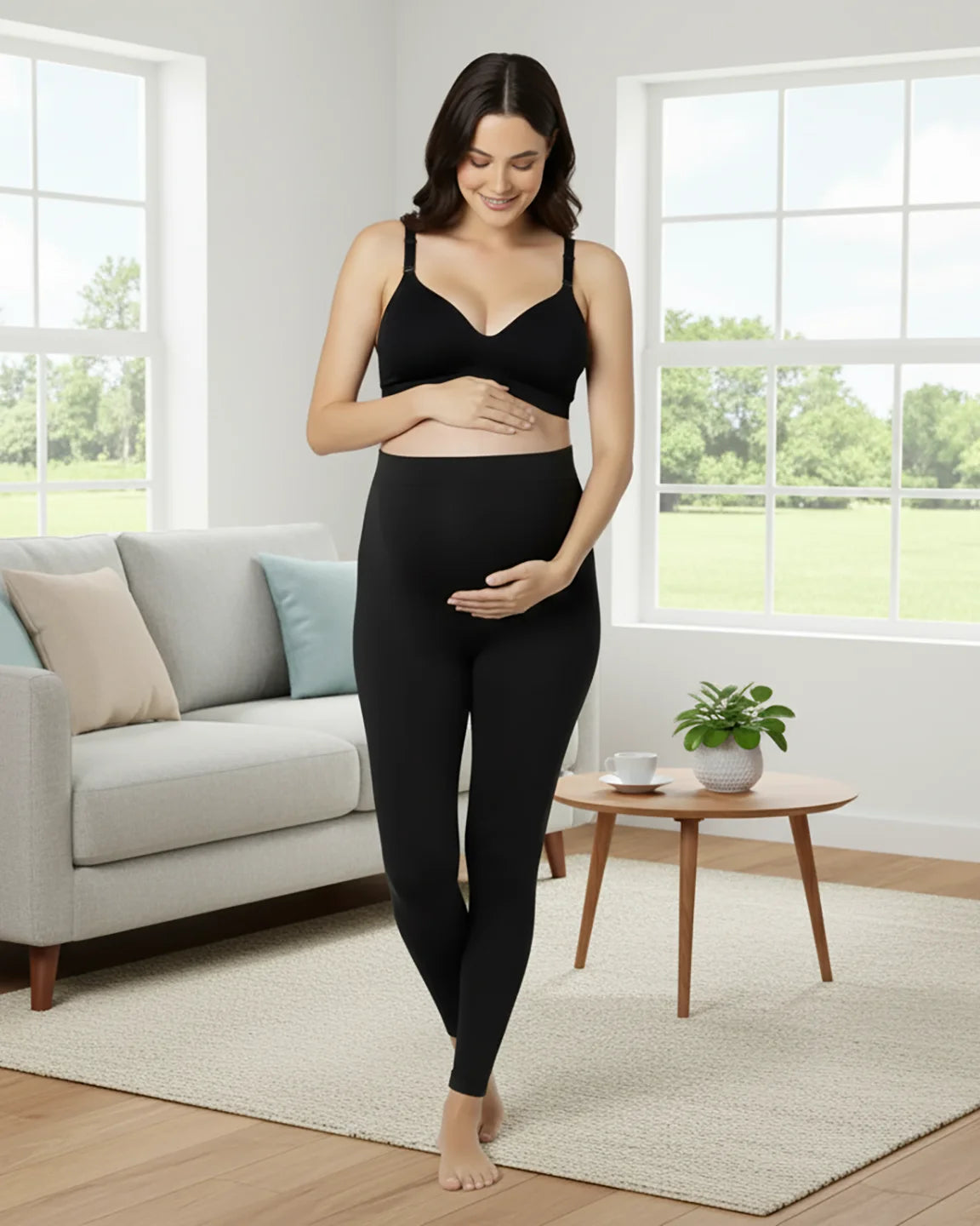 Belly Support Stretch Maternity Leggings