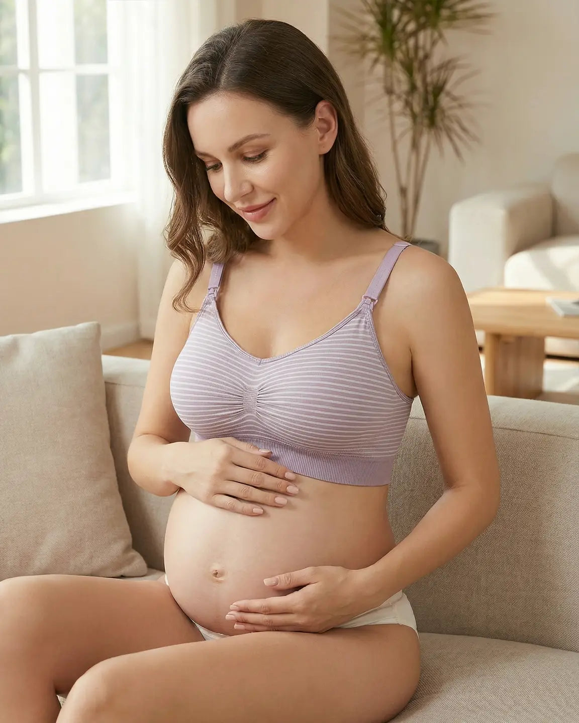 Wire-Free Seamless Maternity Nursing Bra