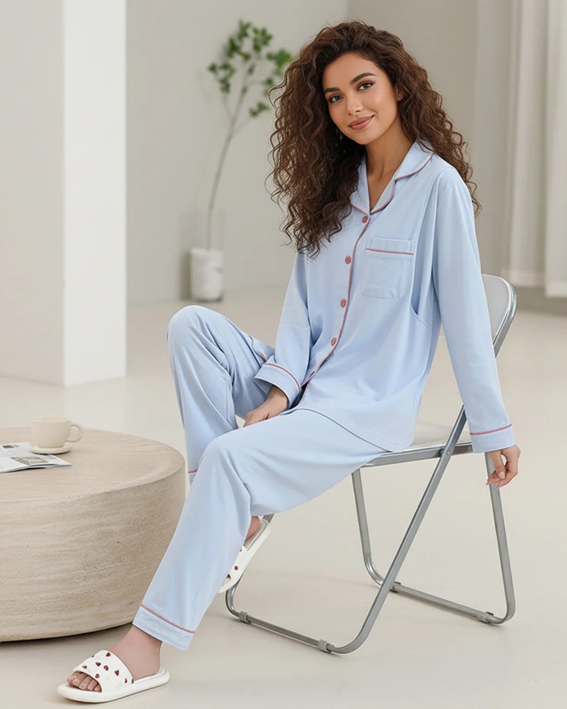 Nursing-Ready Cozy Maternity Sleepwear Set