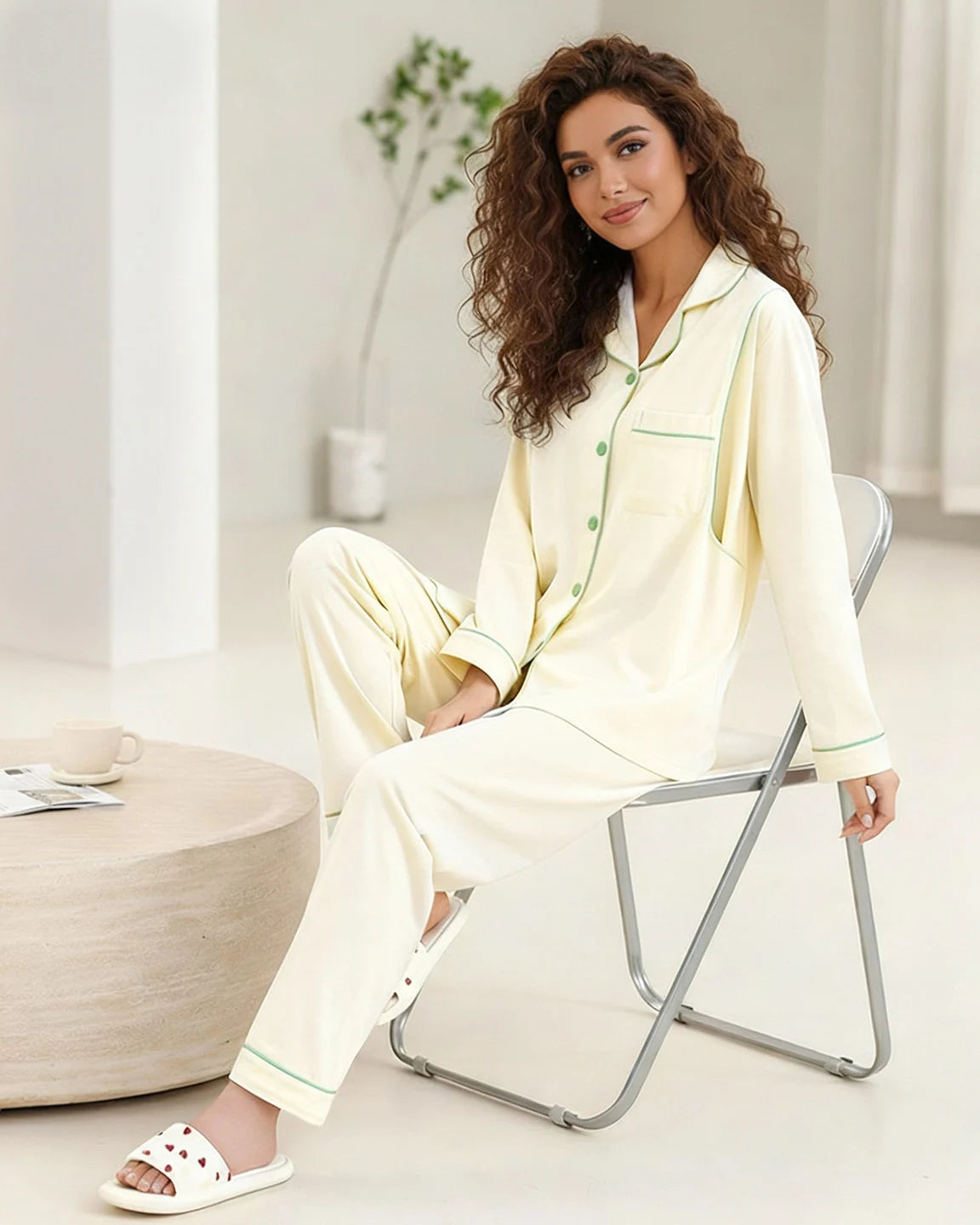 Nursing-Ready Cozy Maternity Sleepwear Set