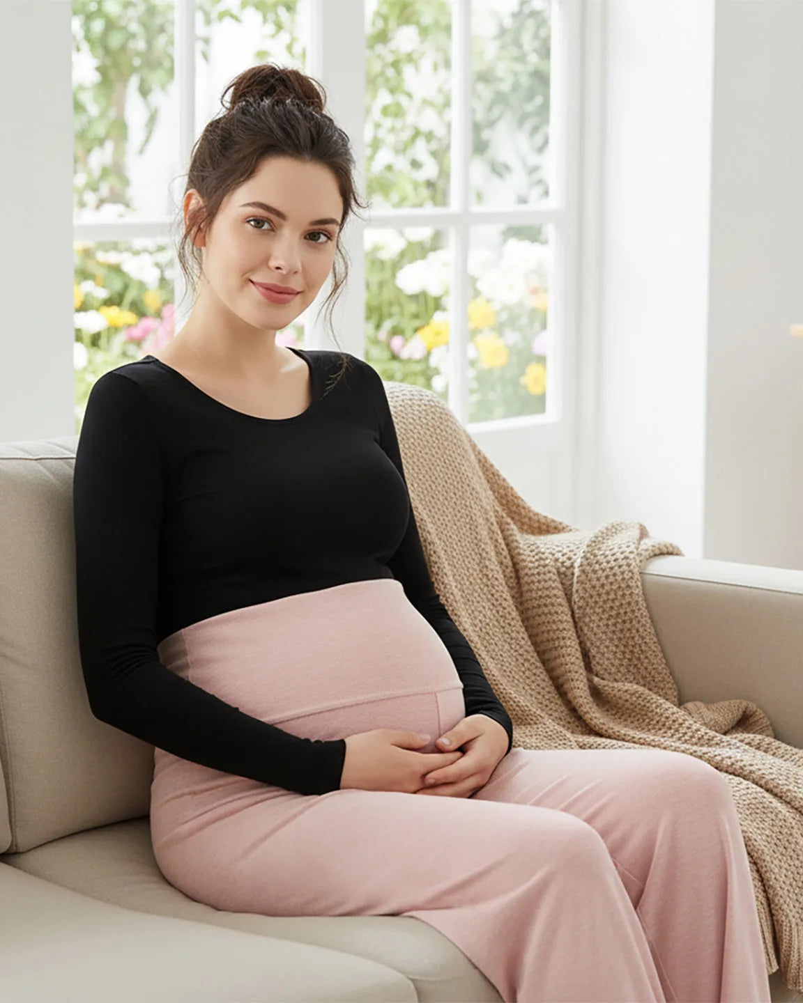 Soft Fleece Relaxed Maternity Pants