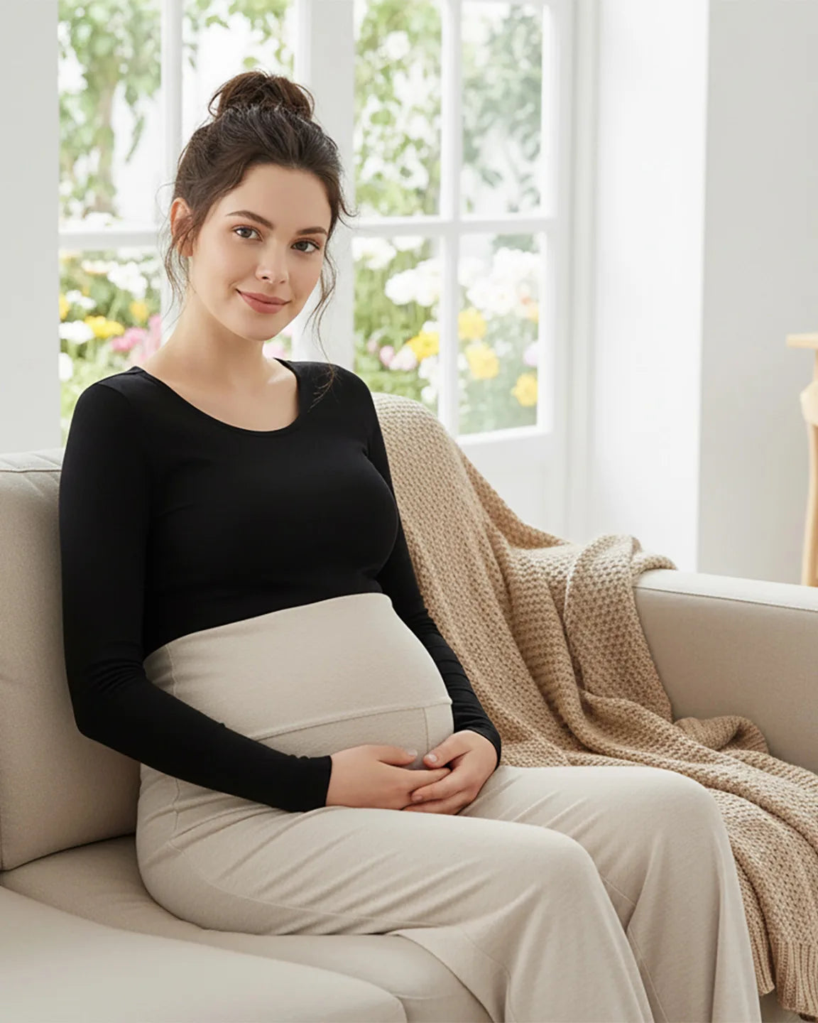 Soft Fleece Relaxed Maternity Pants