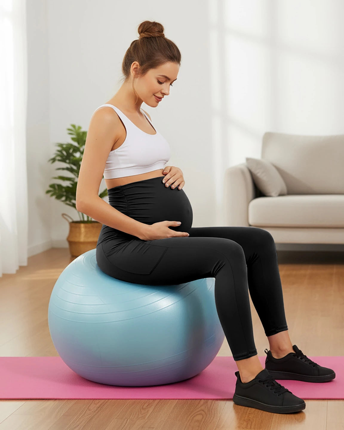High-Elastic Support Activewear Maternity Leggings