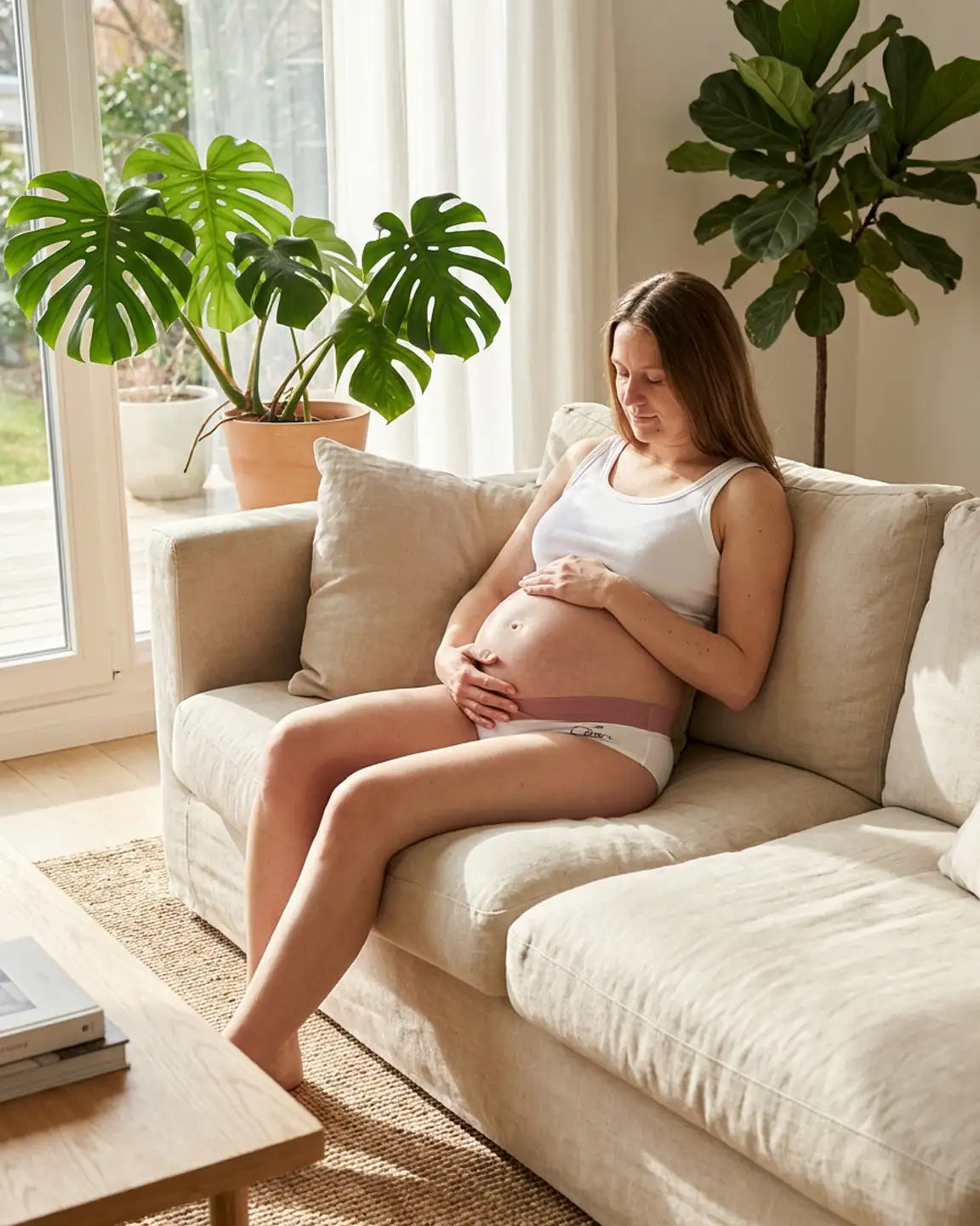 Crossover Front Hip-lifting Maternity Brief