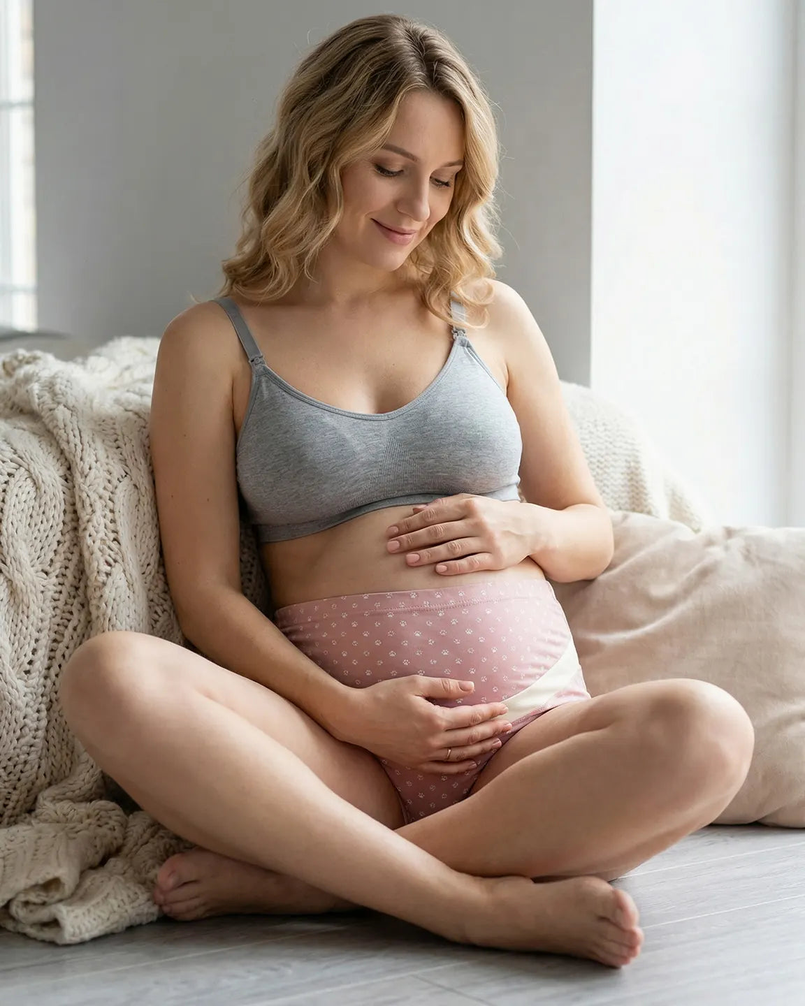 Two-Tone Full Coverage Maternity Brief