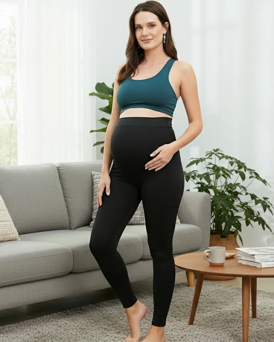 Support Panel Over-Belly Skinny Fit Maternity Leggings