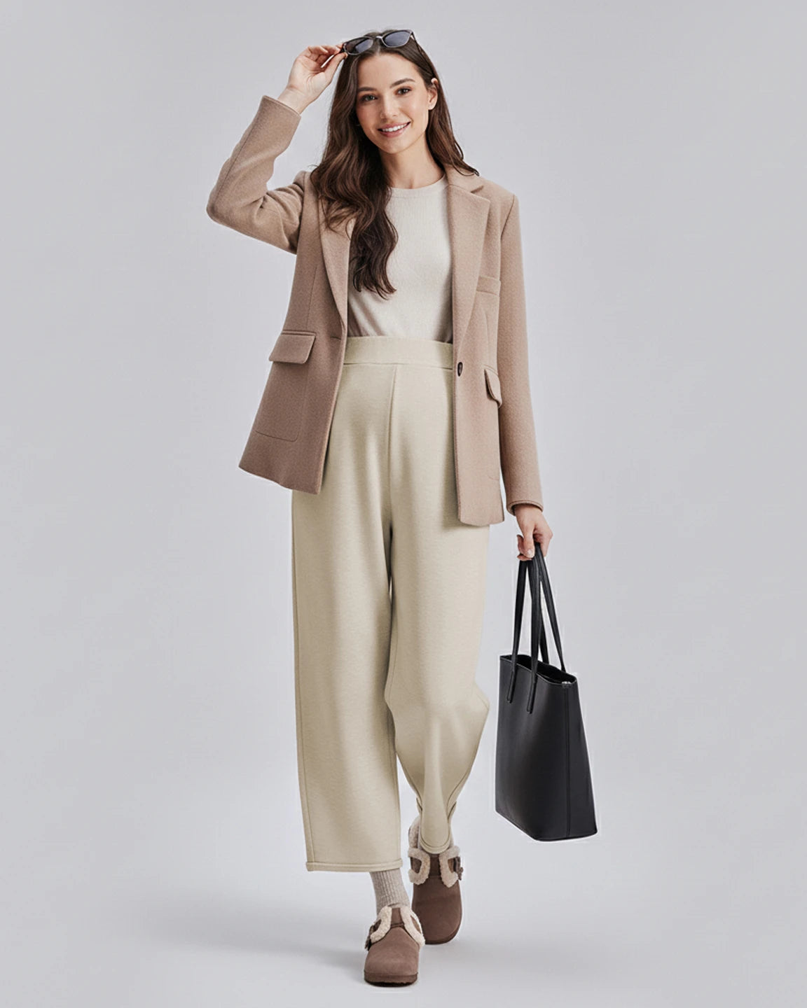 Velvet Straight-Leg Maternity Pants