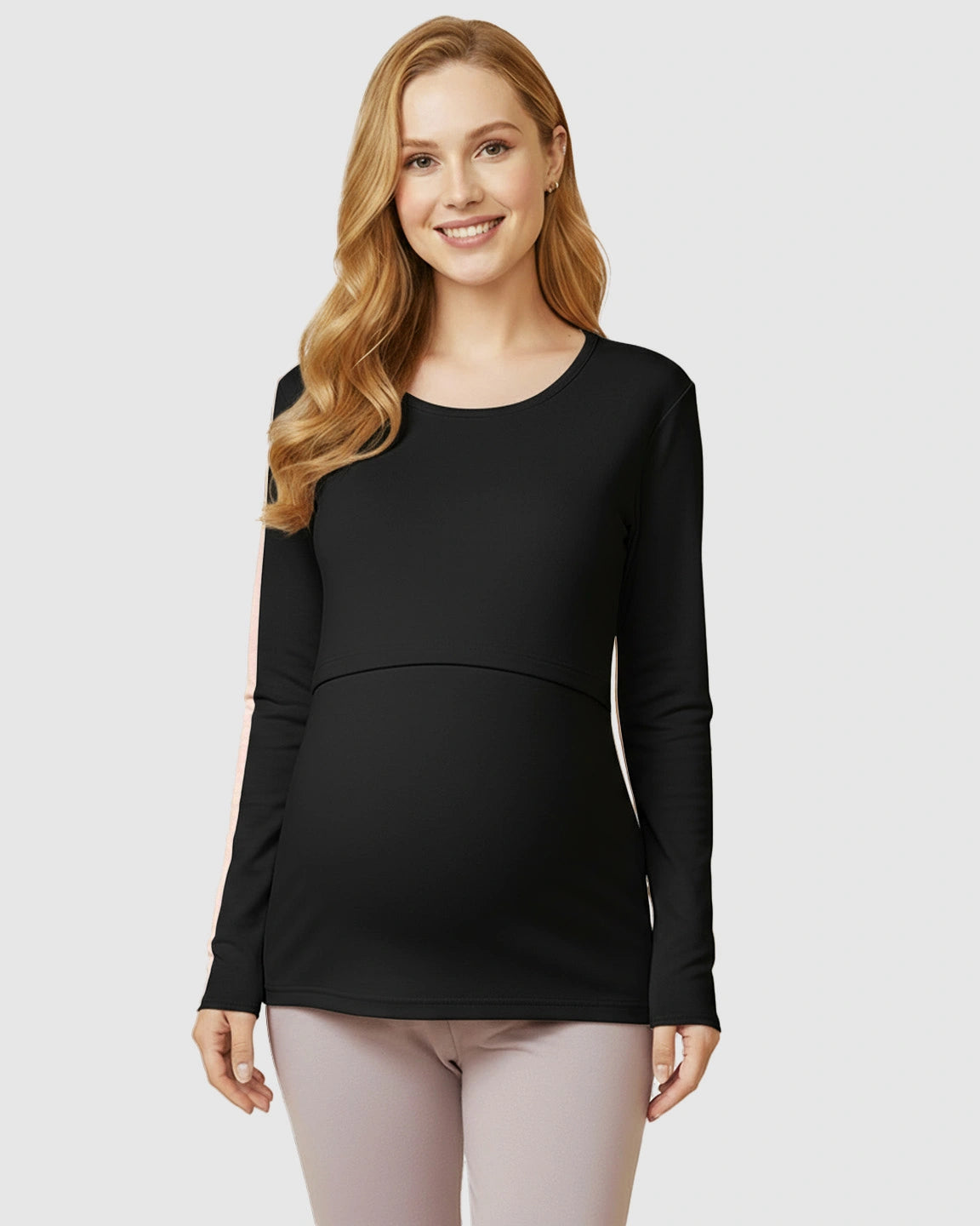 Nursing Access Long Sleeve Thermal Underwear Set